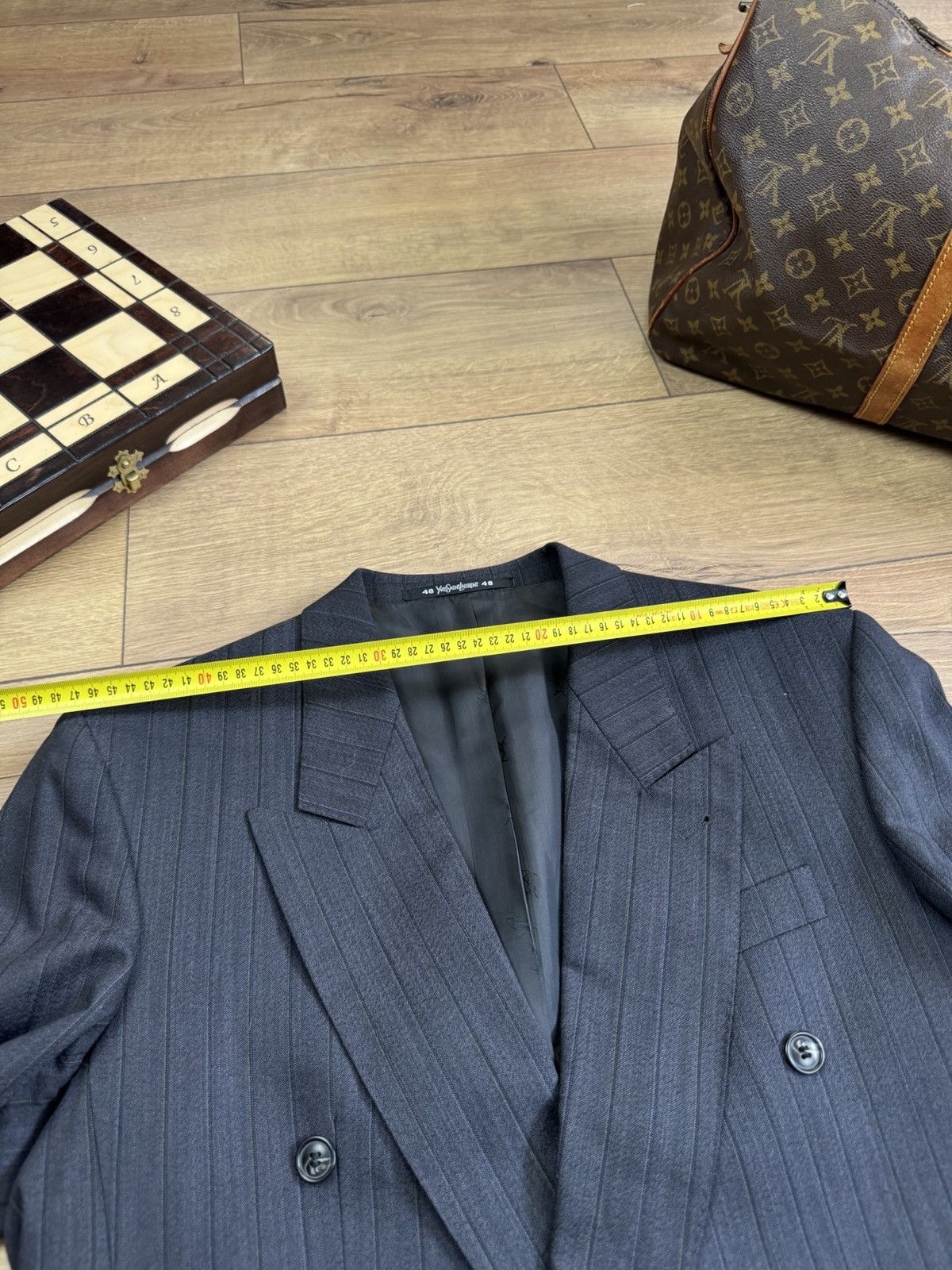 Yves Saint Laurent Vintage wool suit Yves Saint Laurent original luxury item Size 48L - 8 Thumbnail