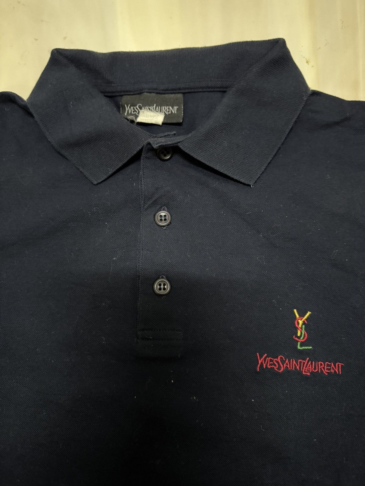Yves Saint Laurent Yves Saint Laurent polo shirt multicolor embroidered logo Size US L / EU 52-54 / 3 - 8 Thumbnail