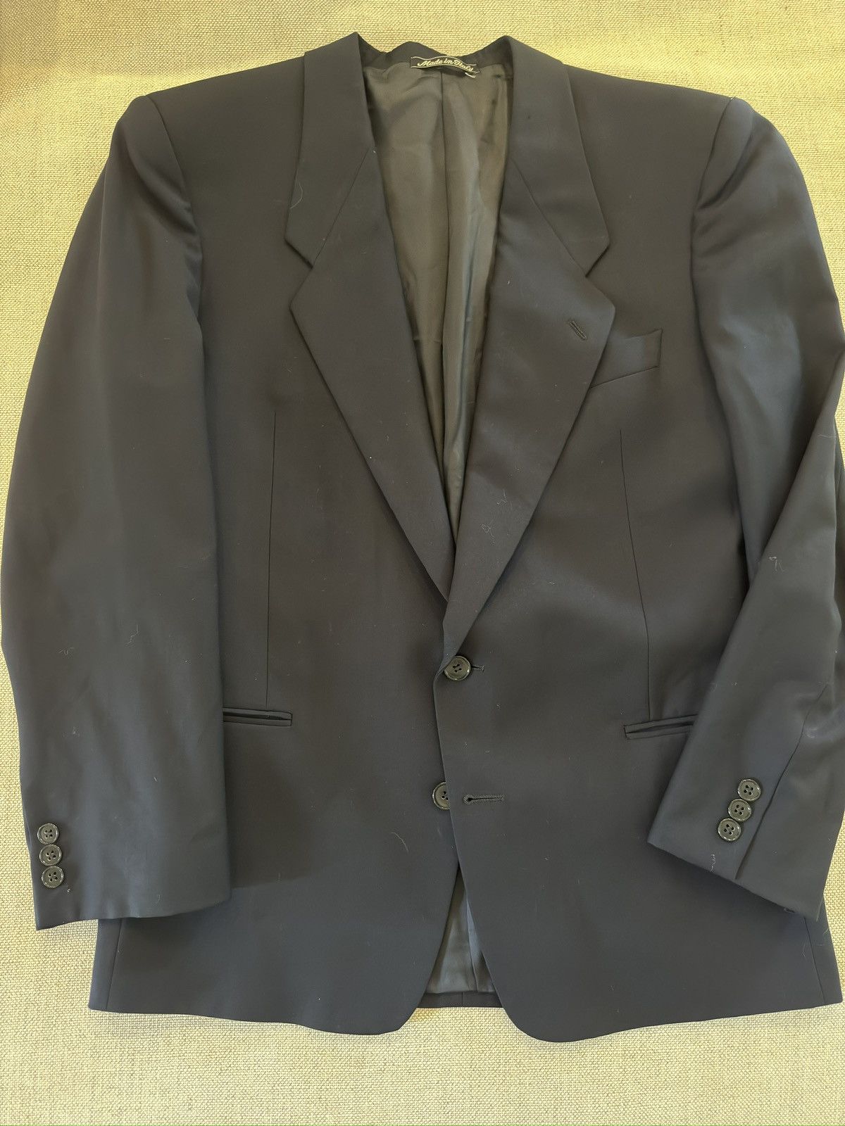 Giorgio Armani × Vintage Giorgio Armani Made in Italy Jacket in Midnight Navy 39R Size 38R - 6 Thumbnail