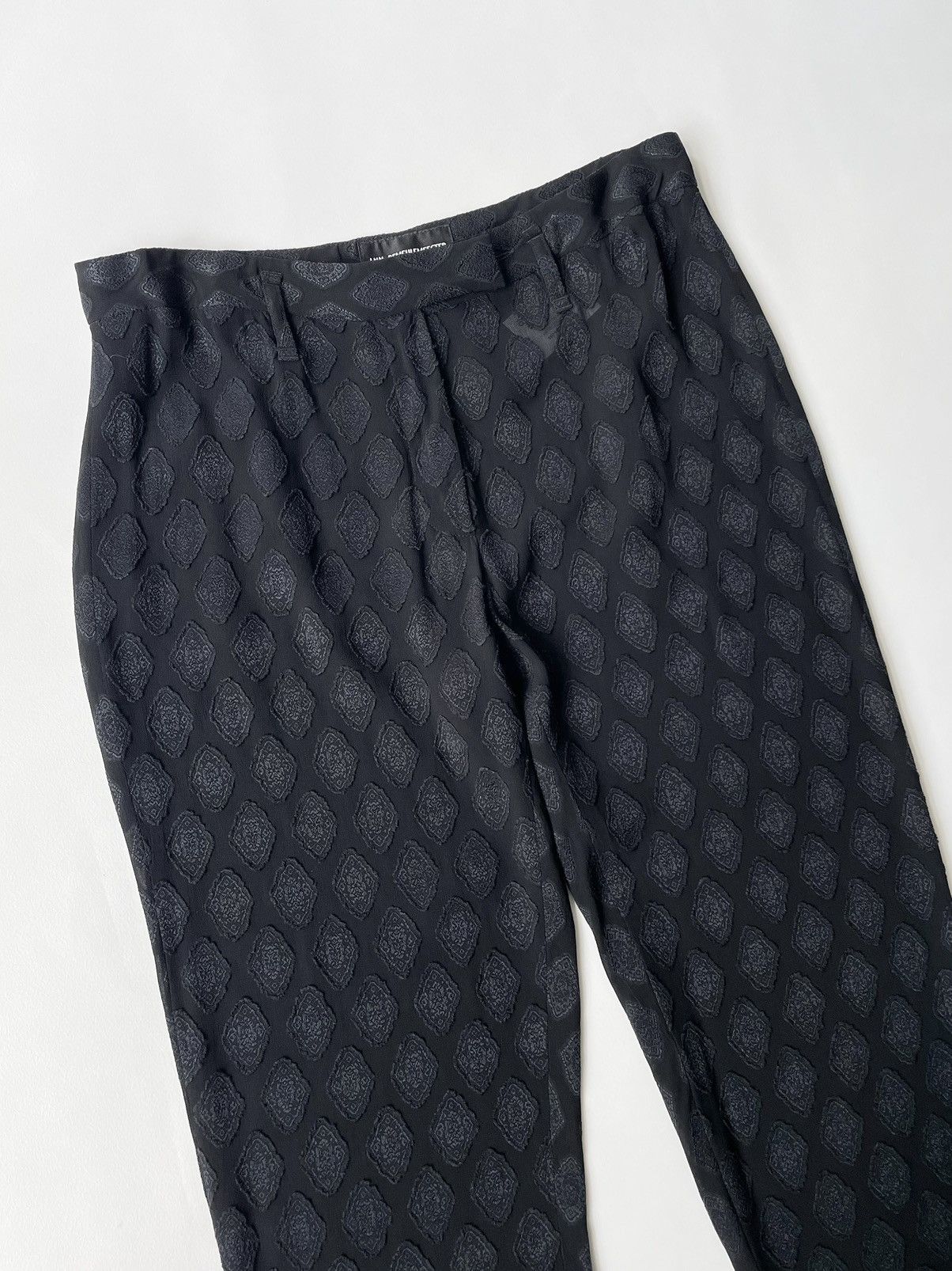 Ann Demeulemeester Medallion Jacquard Voile Trousers Size 28" / US 6 / IT 42 - 6 Thumbnail