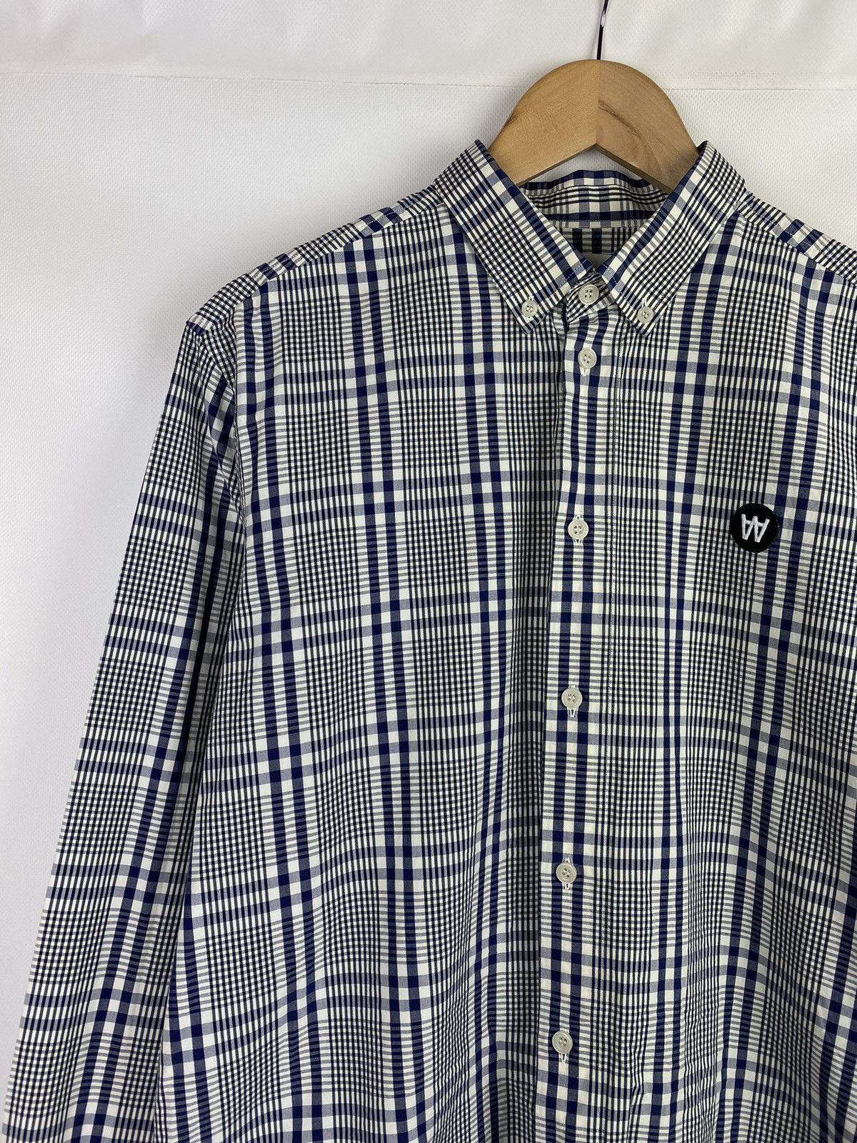 Wood Wood Wood Wood men’s checked long sleeve button up shirt size XL Size US XL / EU 56 / 4 - 3 Thumbnail