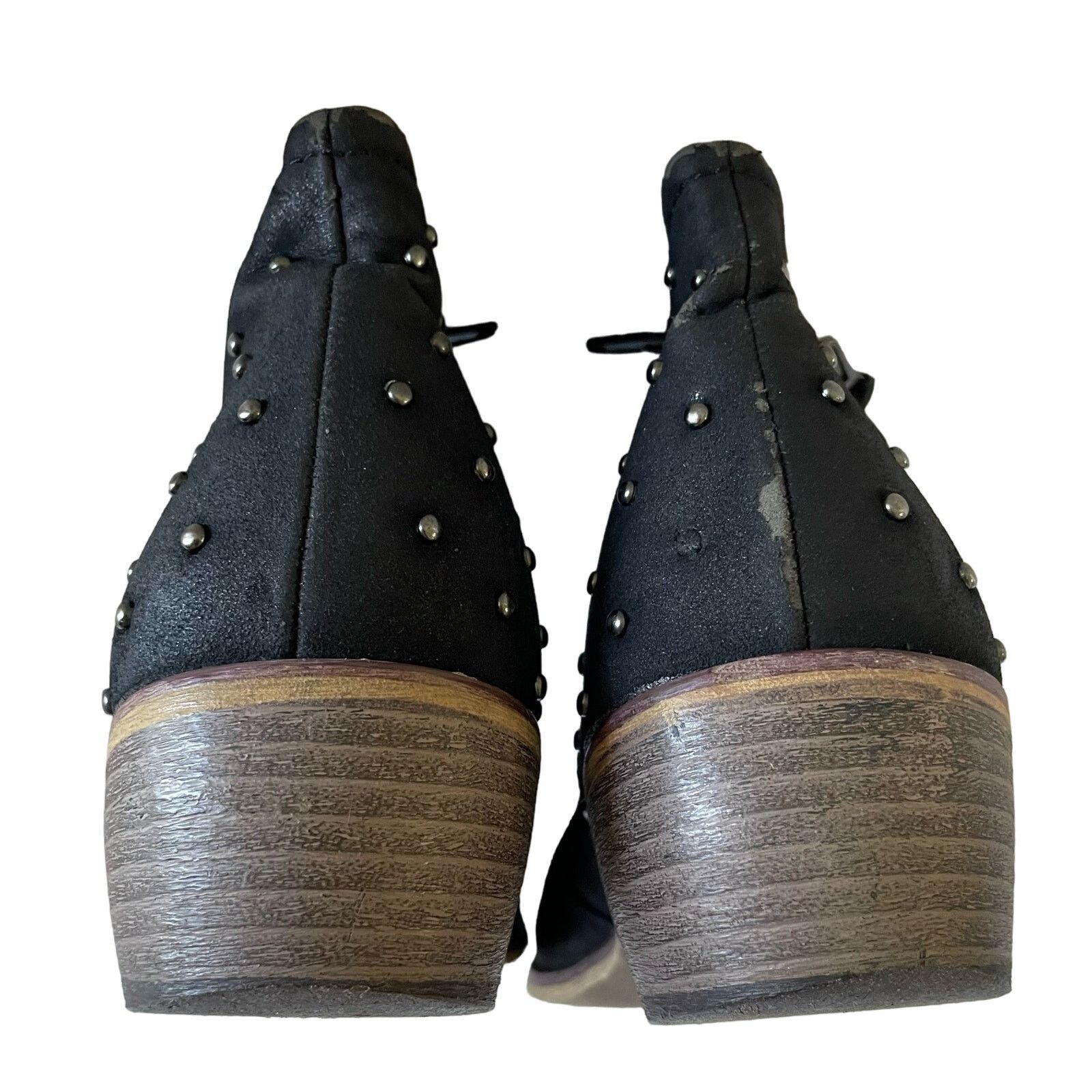 Kohl's Black Studded Booties Size US 9 / IT 39 - 3 Thumbnail