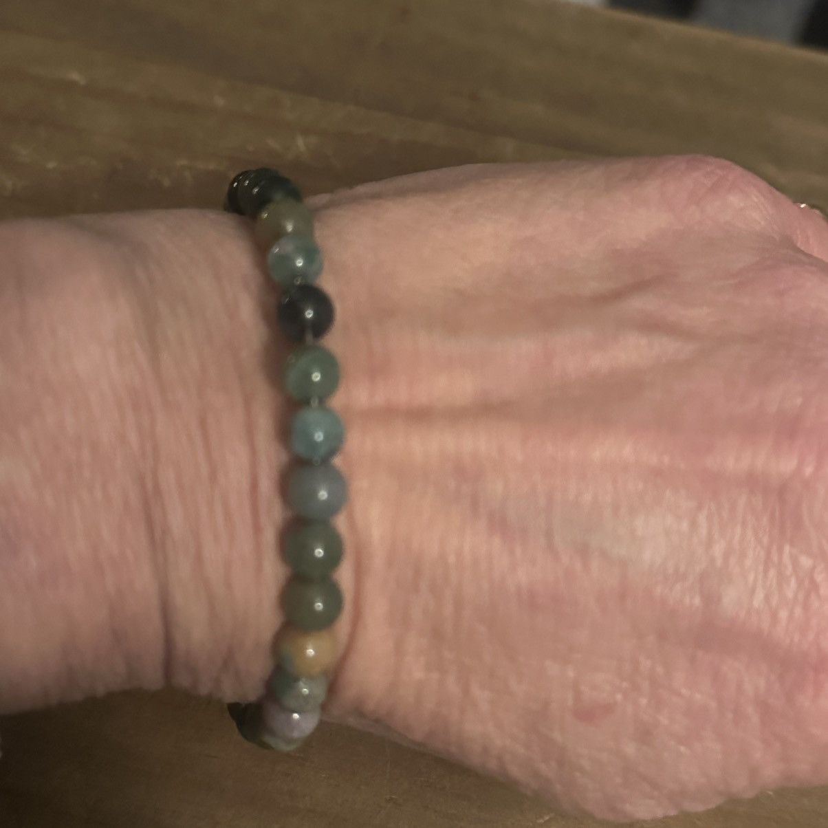Other Love This Life green agate bead bangle bracelet Size ONE SIZE - 3 Thumbnail