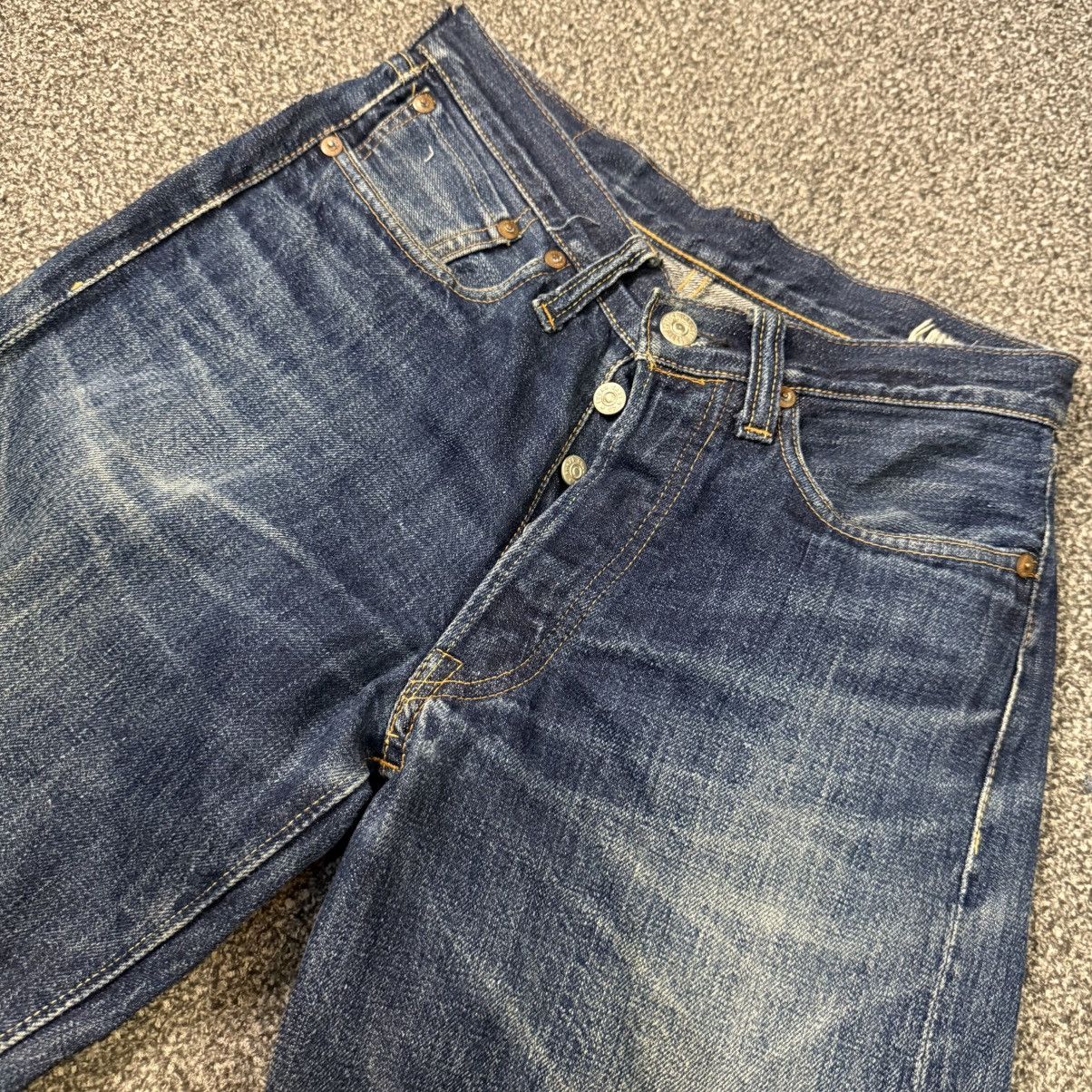 Sugar Cane Vintage 90s Archival Selvedge Sugarcane Indigo Denim Size US 28 / EU 44 - 3 Thumbnail