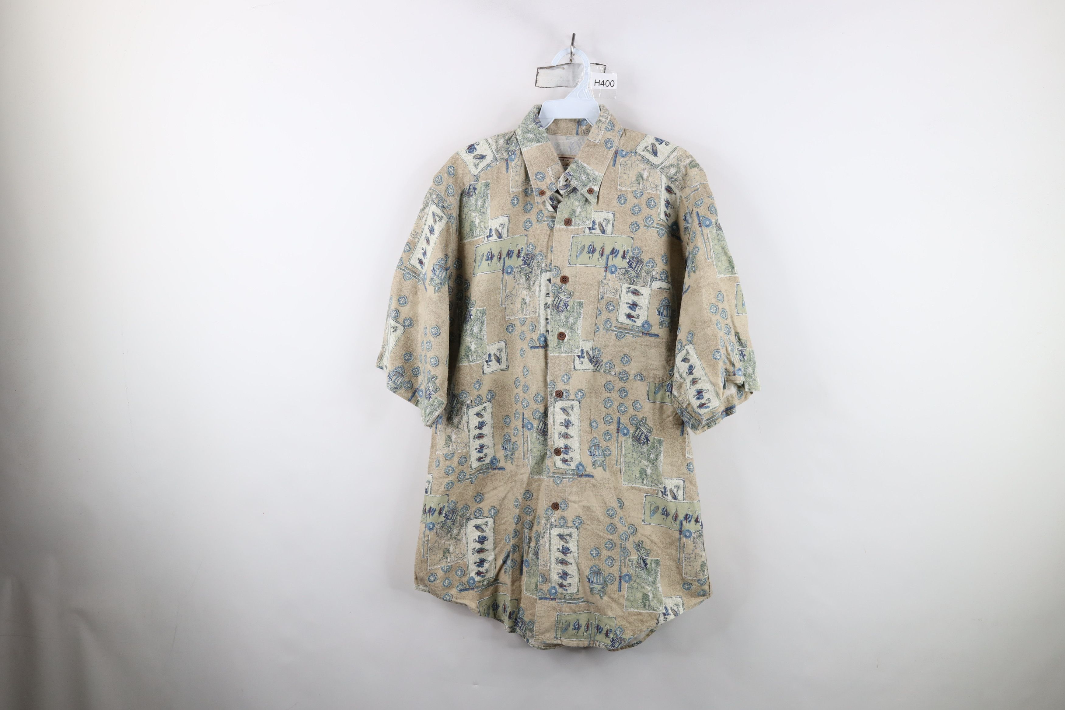 Woolrich Woolen Mills Vintage 90s Woolrich All Over Print Button Down Shirt Size US M / EU 48-50 / 2 - 1 Thumbnail