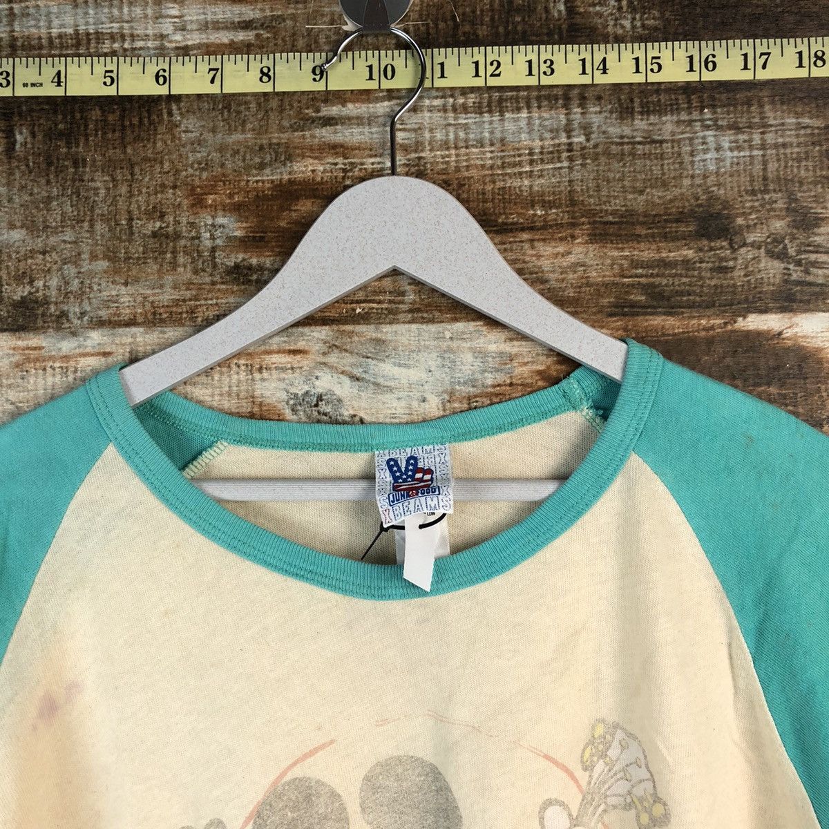 Junk Food Junk Food mickey mouse Green Long Sleeve T-Shirt #A2460 Size M / US 6-8 / IT 42-44 - 4 Thumbnail