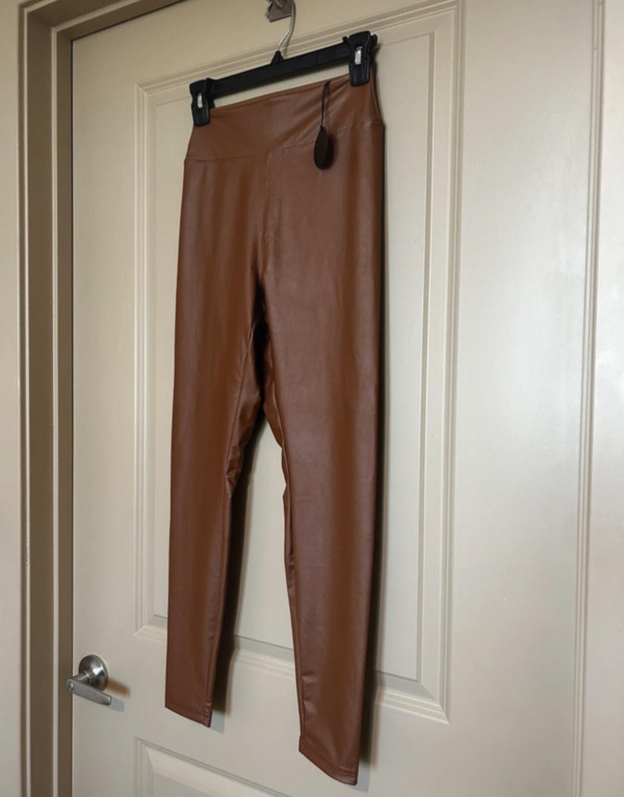 Other OFFLINE By Aerie Faux Leather Brown Leggings NWT Medium Size 32" / US 10 / IT 46 - 3 Thumbnail