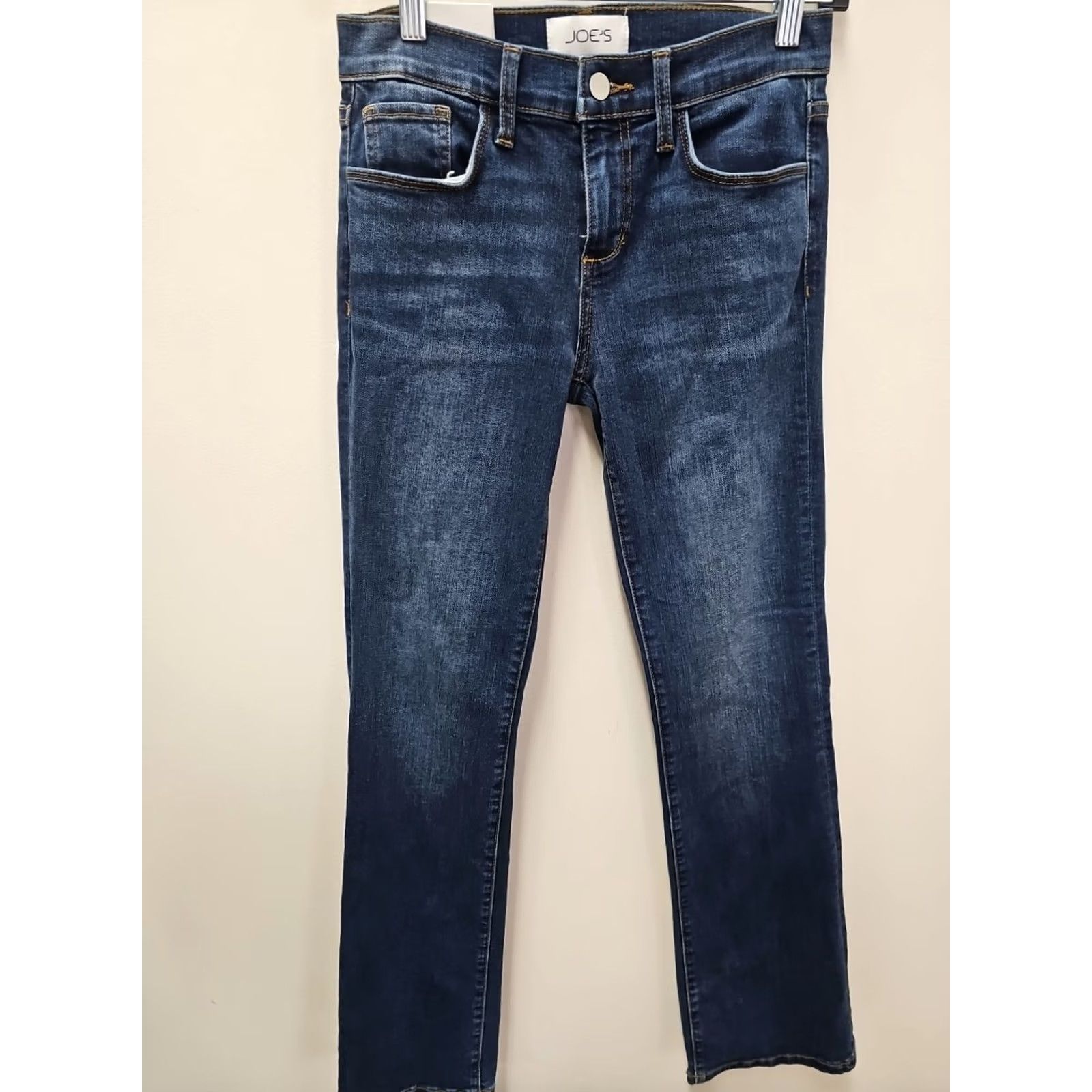 Vintage Joe's Jeans Provocateur Blue Dark Wash Bootcut Jeans Women 25 Regular 30in Inseam Denim 5-Pocket Slimming Stretch Size 42" / US 20 - 2 Thumbnail