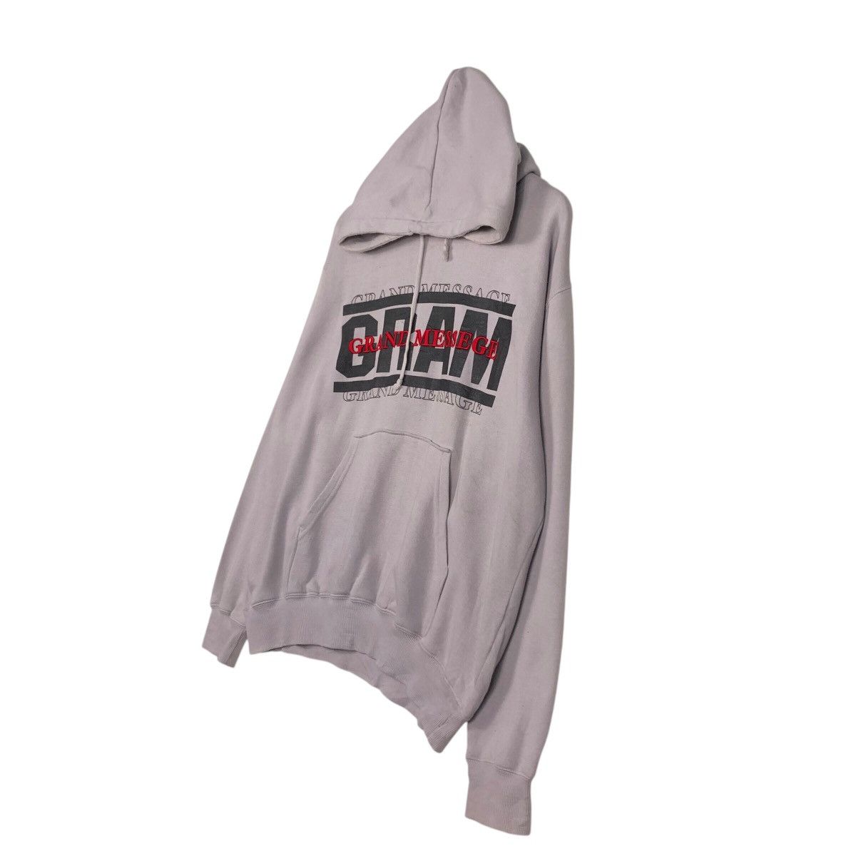 Japanese Brand 📌Vintage Hoodie Pull Over Grand Messege Spell Out Big Logo Size US L / EU 52-54 / 3 - 3 Thumbnail