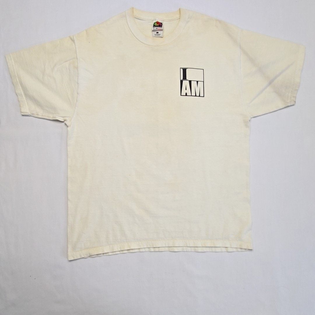 Fruit Of The Loom Vintage Jesus Shirt I AM White L Religion Tee 90s Size US L / EU 52-54 / 3 - 5 Thumbnail
