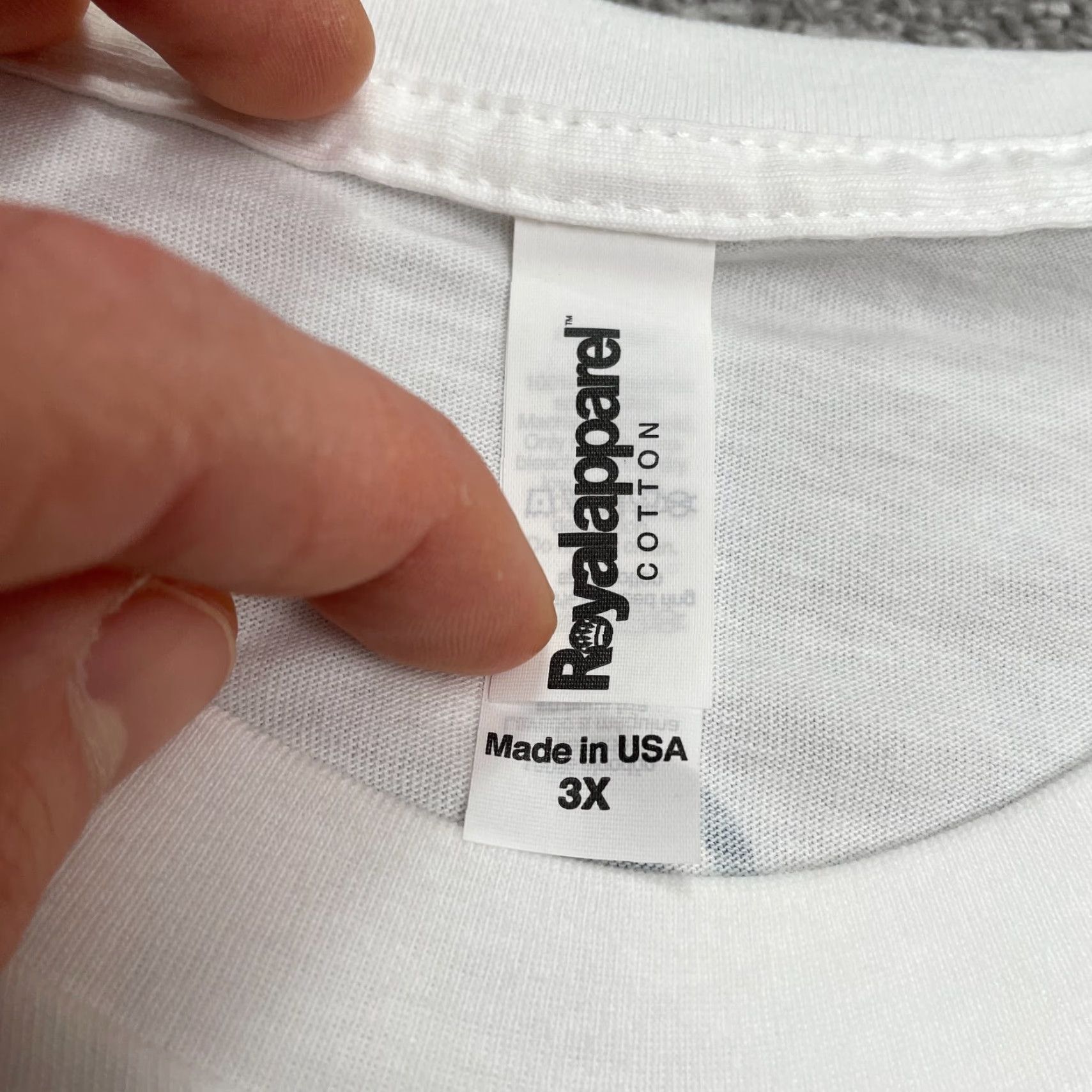 Vintage Royal Apparel Graphic Tee Unisex 3X White Crew Neck Short Sleeve T-Shirt USA NWT Size XXL / US 16-18 / IT 52-54 - 6 Thumbnail