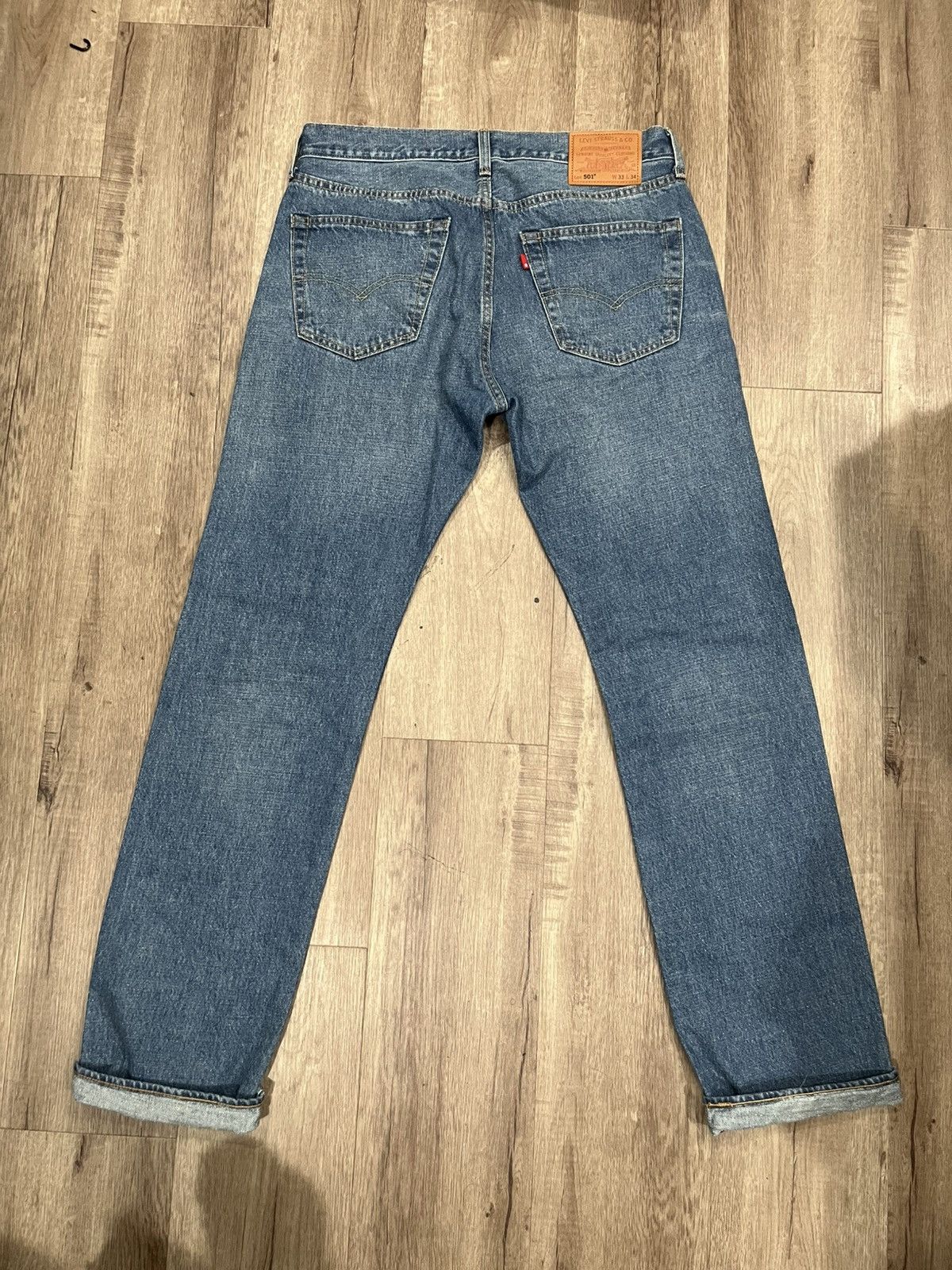 Levi's Levi’s Premium Blue 501 Salvage Jeans Size US 33 - 3 Thumbnail