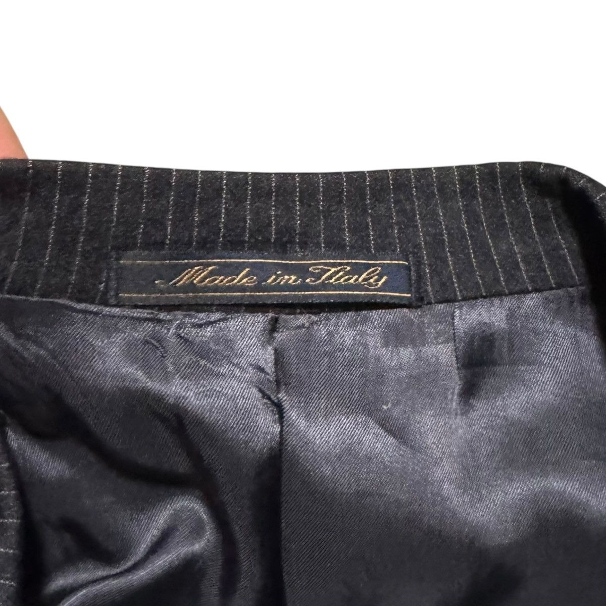 Trussini Trussini Pinstripe Suit Italy 46 Jacket 36x30 Pants Wool Size 46R - 7 Thumbnail