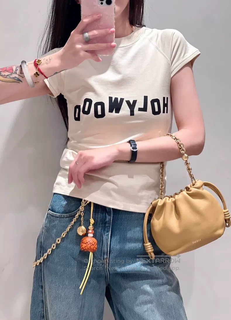 Loewe Loewe Women's blue jeans with leather logo and double pock Size S / US 4 / IT 40 - 2 Thumbnail