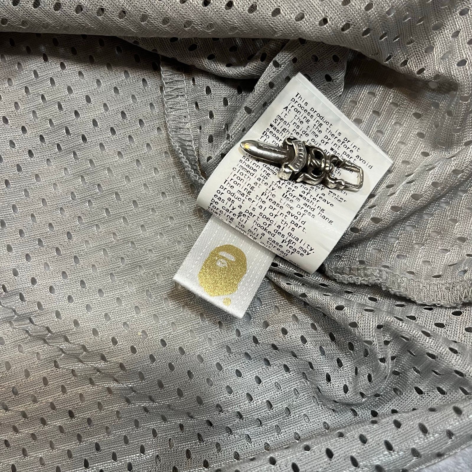 Bape × Comme des Garcons Authentic Bape x Comme Des Garçons Mesh Football Jersey L Size US L / EU 52-54 / 3 - 10 Thumbnail