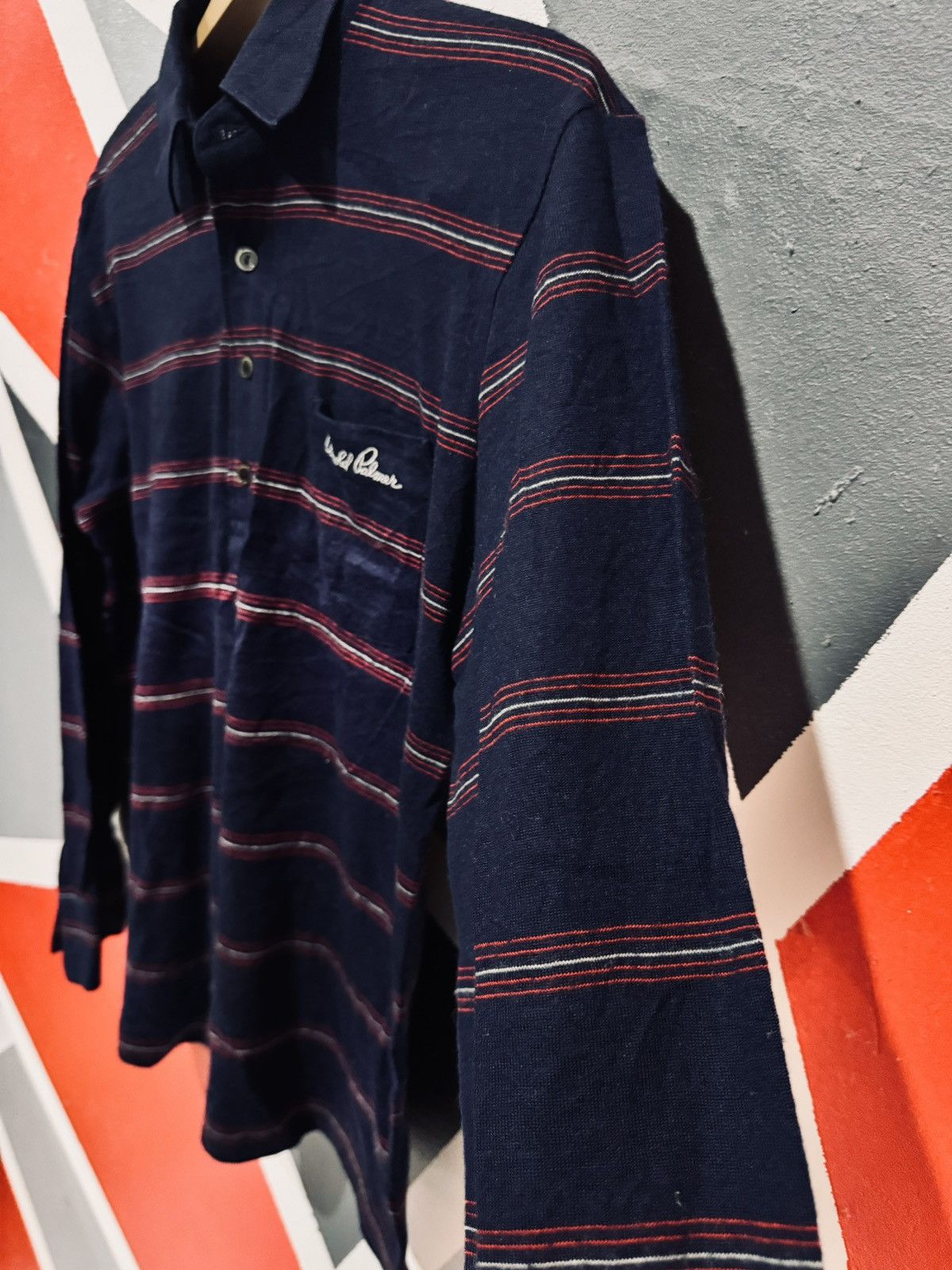 Japanese Brand Arnold Palmer Renown Longsleeve Polo Tee Size US L / EU 52-54 / 3 - 3 Thumbnail