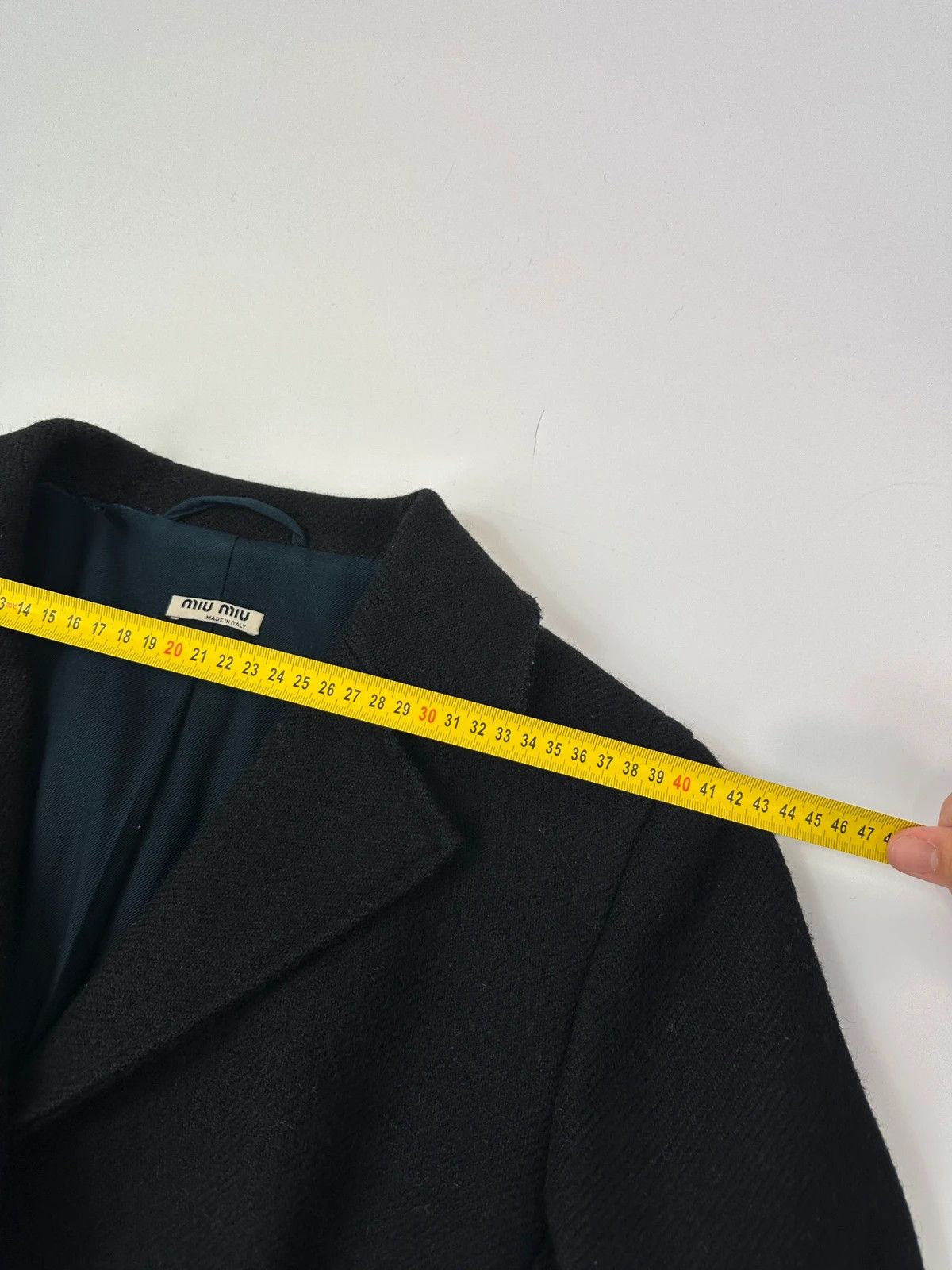 Miu Miu Miu Miu FW00-05 Black Wool & Mohair Long Trench Coat Size L / US 10 / IT 46 - 15 Thumbnail