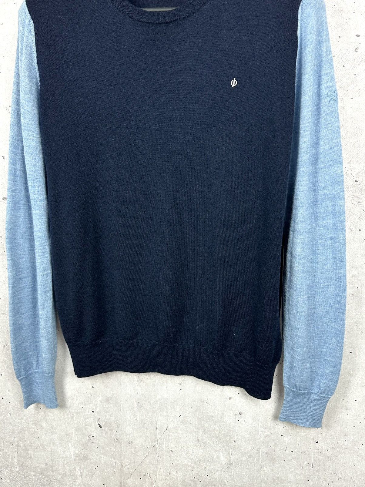 Oscar Jacobson × Vintage Oscar Jacobson Knit Wool Rast Pin Roundneck Sweater Size US M / EU 48-50 / 2 - 4 Thumbnail