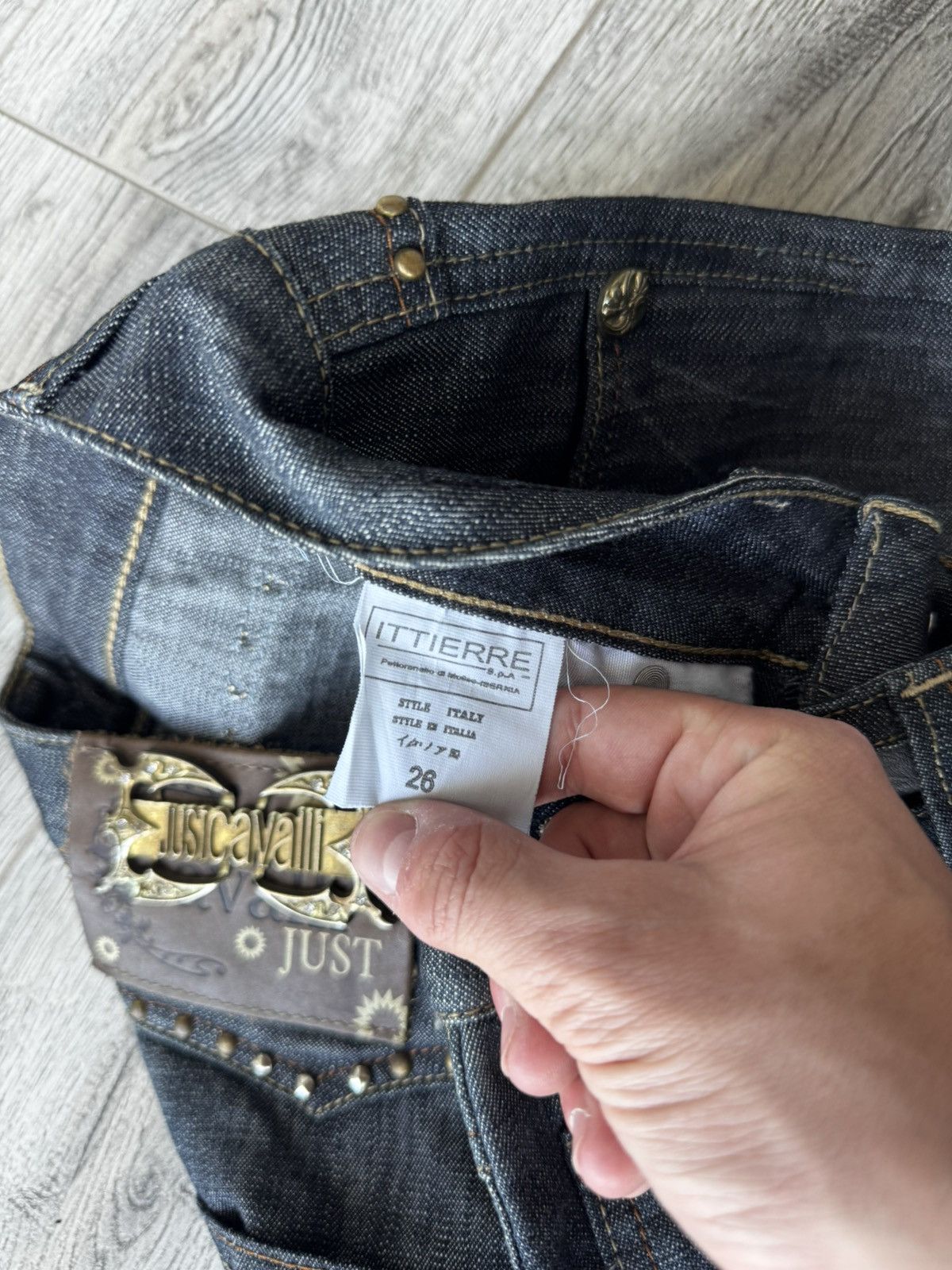 Just Cavalli Vintage Just Cavalli Y2k Dark Blue Women's Jeans Size 26" / US 2 / IT 38 - 10 Thumbnail
