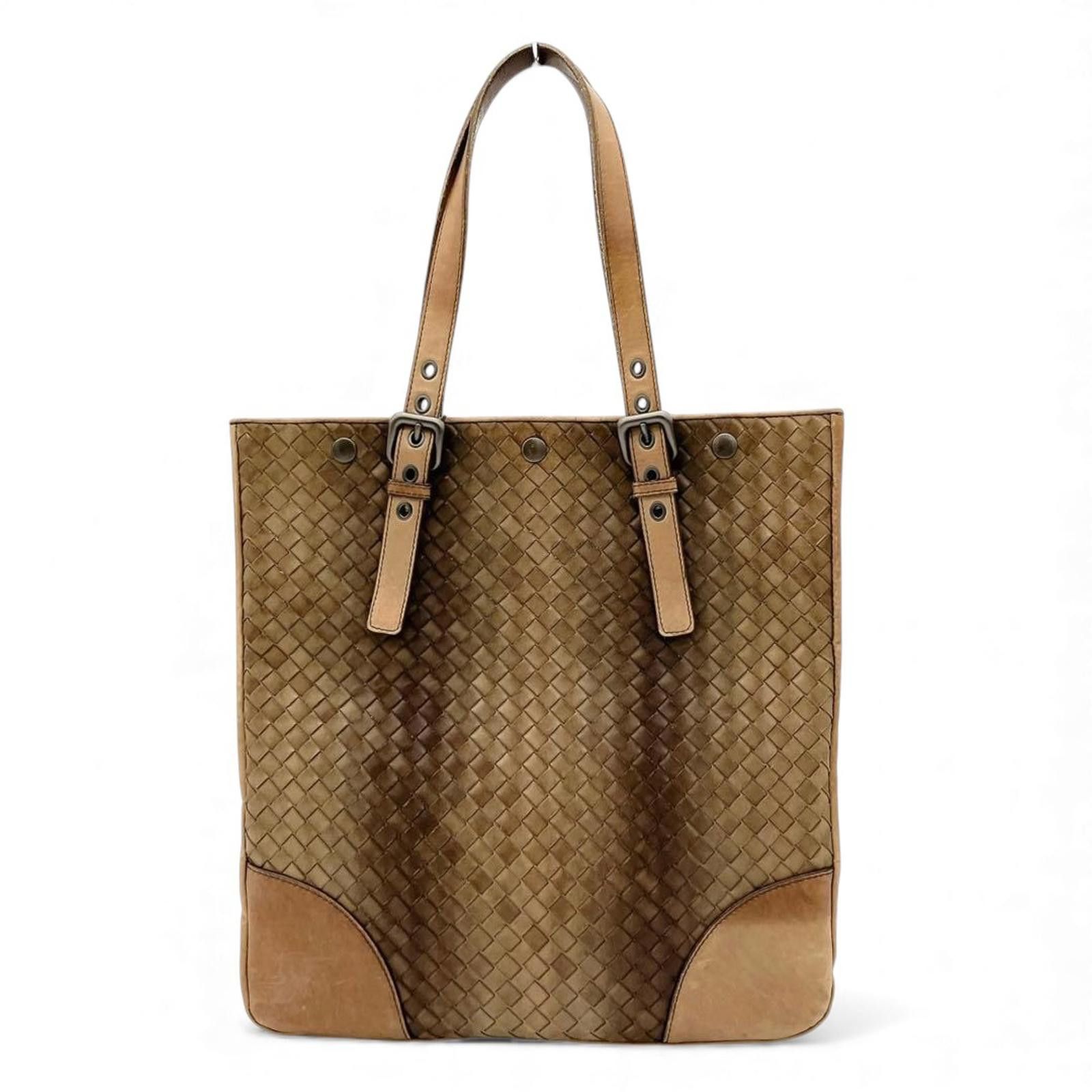 Bottega Veneta Bottega Veneta - Woven Leather Tote Bag Brown Size ONE SIZE - 2 Thumbnail