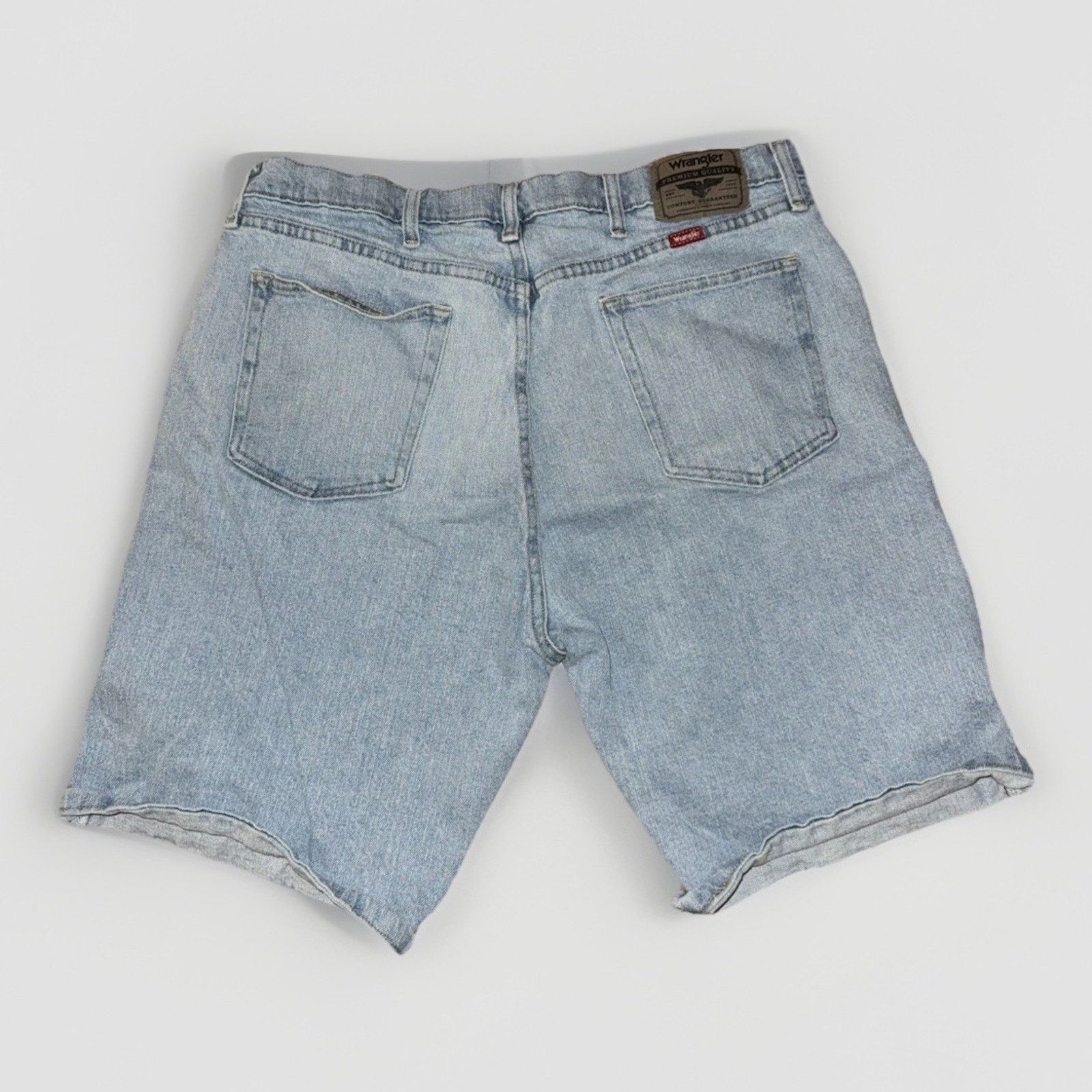 Vintage × Wrangler Wrangler Jean Shorts Men’s 36x12 Light Wash Size US 36 / EU 52 - 4 Thumbnail