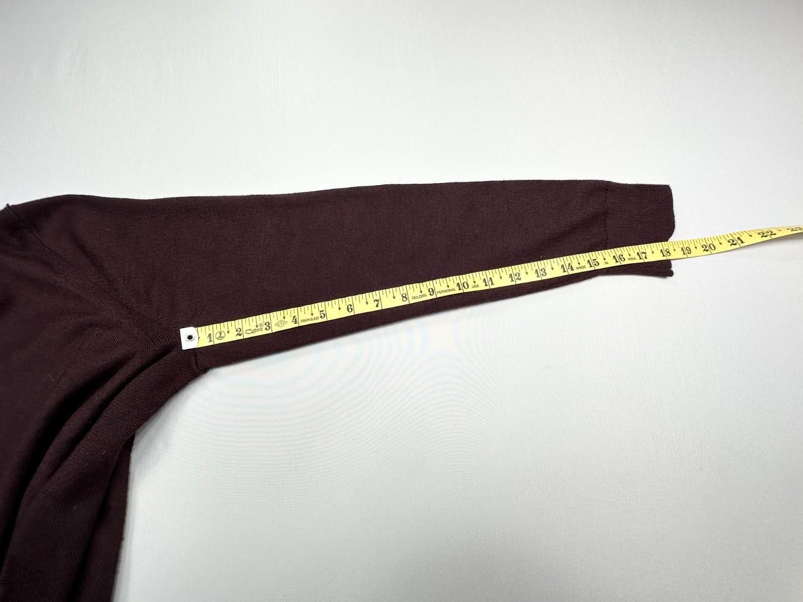 Express Express Merino Wool Blend Pullover V-Neck Sweater Mens Red M Size US M / EU 48-50 / 2 - 5 Thumbnail