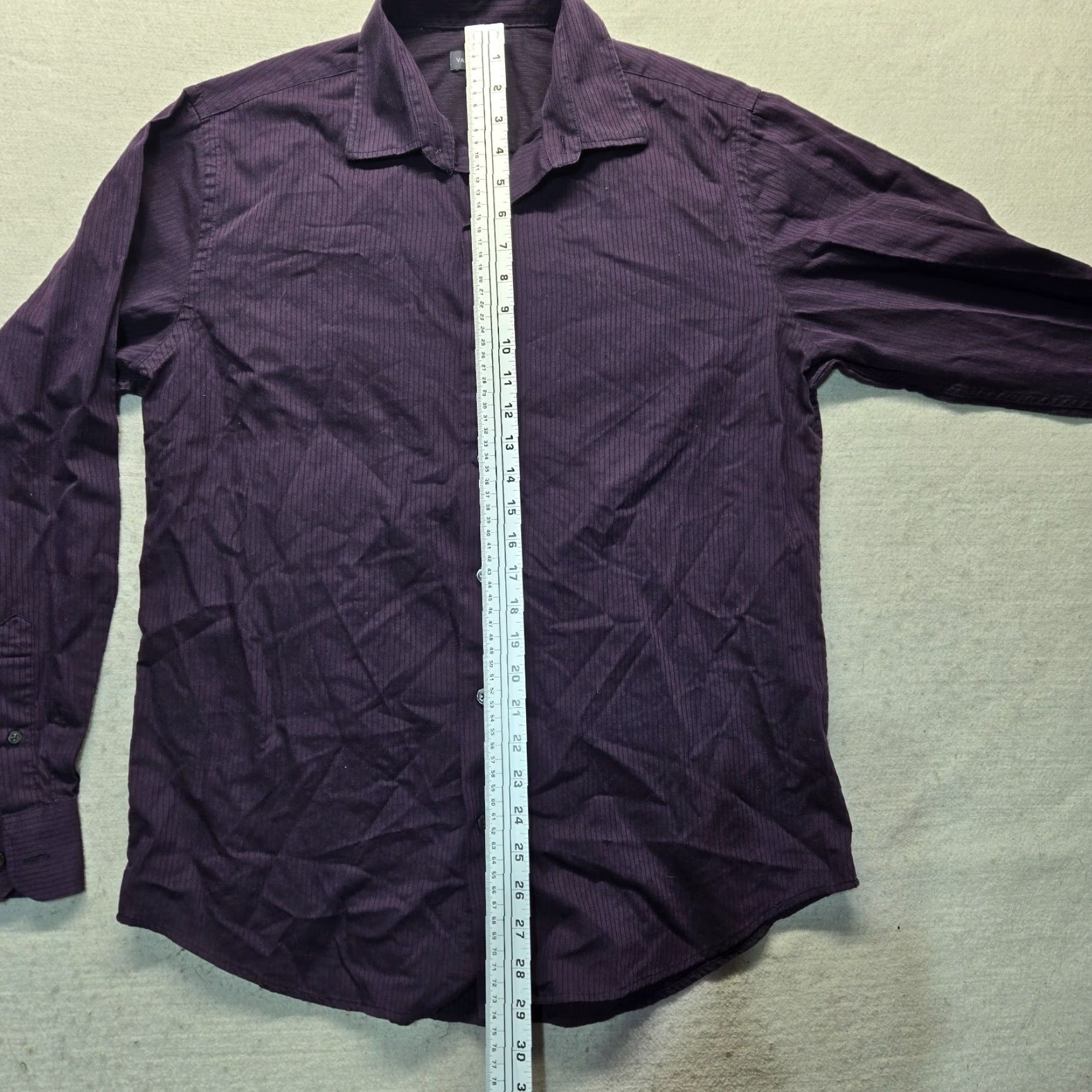 Van Heusen VINTAGE Van Heusen Men's Shirt Long Sleeve Button-Up Size 15.5 Purple 90s Size US M / EU 48-50 / 2 - 6 Thumbnail