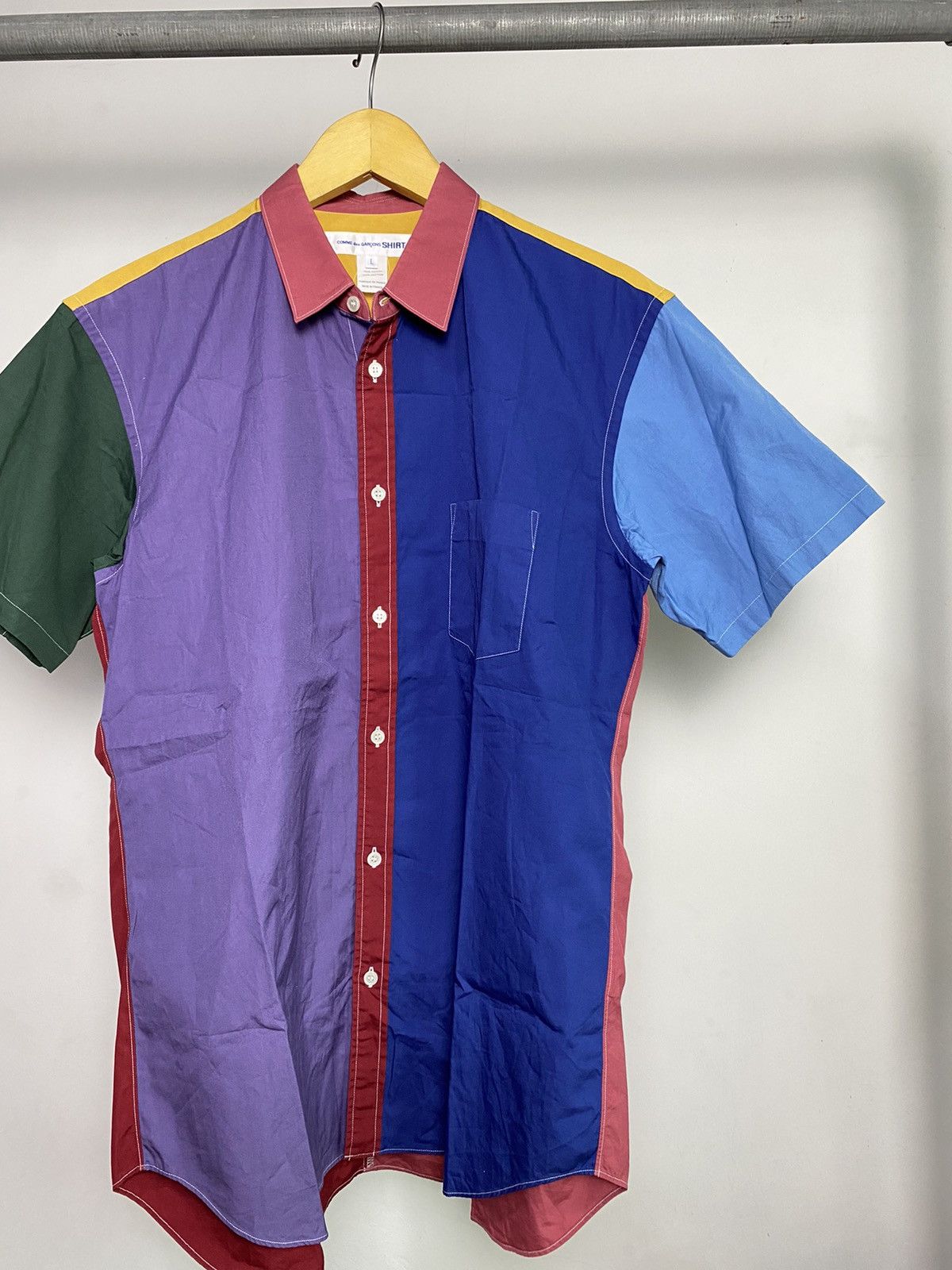 Comme des Garcons CDG Multicolor Block Shirt Size US L / EU 52-54 / 3 - 3 Thumbnail