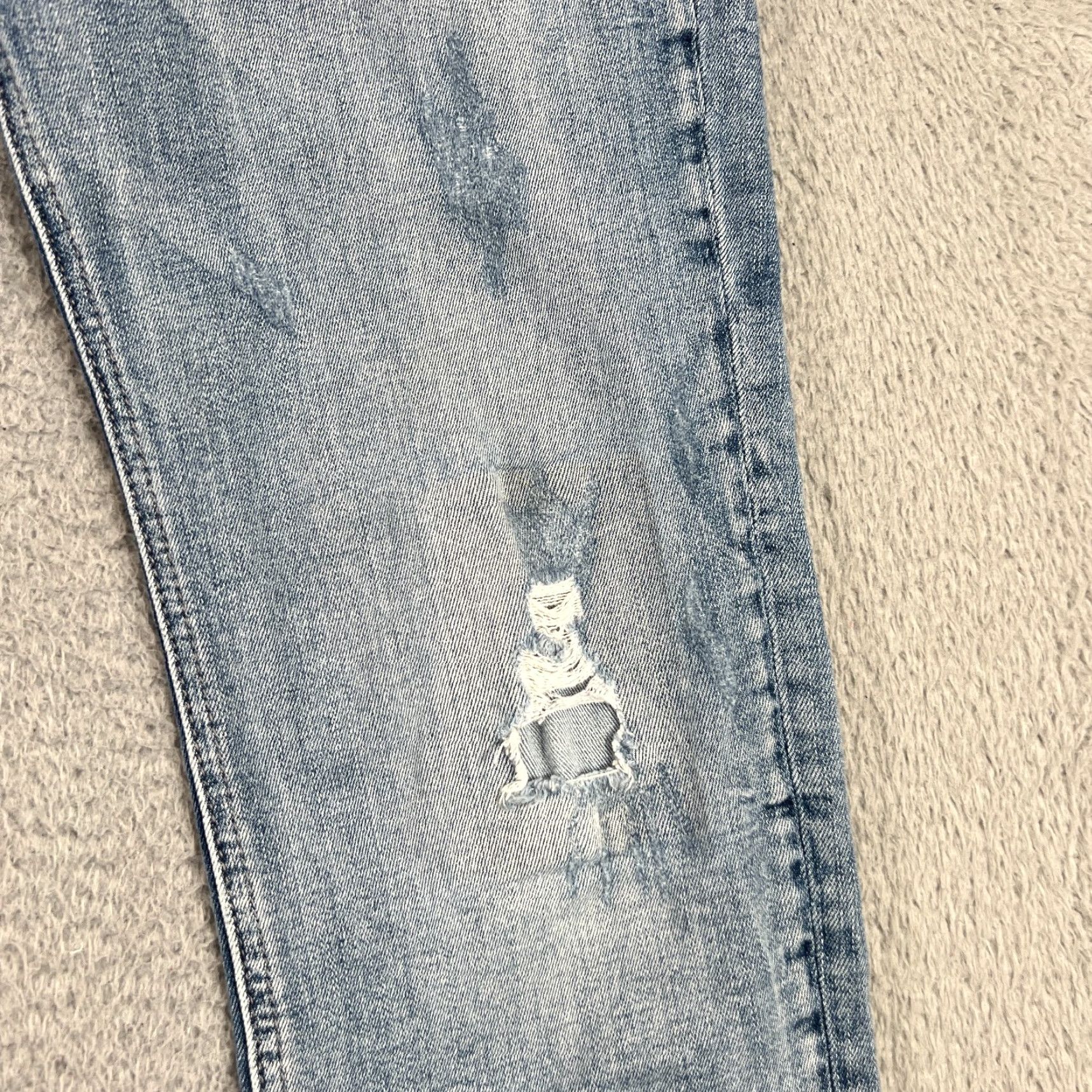 Silver Jeans Co. Silver Jeans Women’s 28 Blue Sam Mid Rise Boyfriend Jeans Light Wash Stretch Denim Size 28" / US 6 / IT 42 - 3 Thumbnail