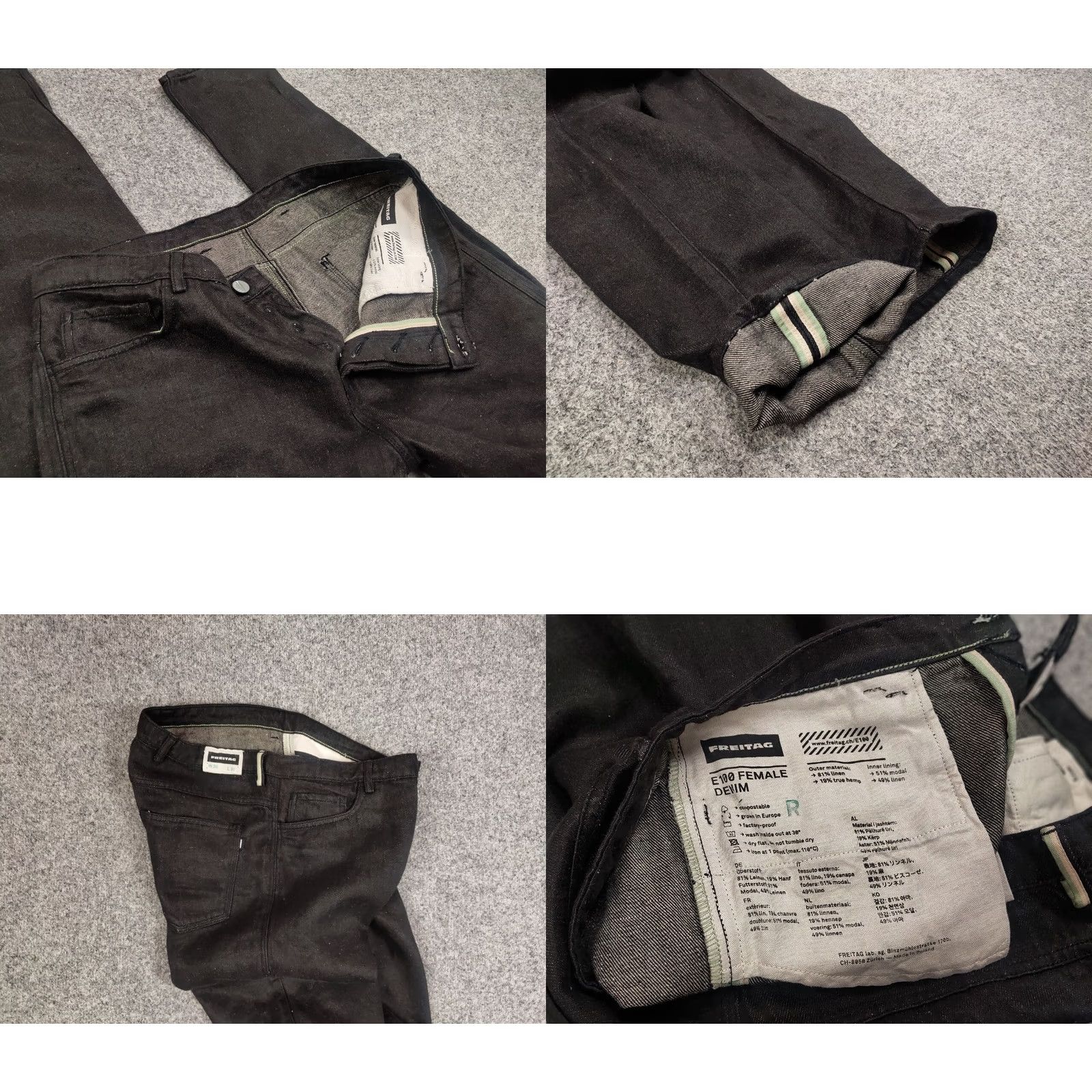 Freitag VINTAGE Freitag E100 Female jeans pants 30 Blue 90s Logo Denim 5-Pocket Regular Straight Size US 30 / EU 46 - 9 Thumbnail
