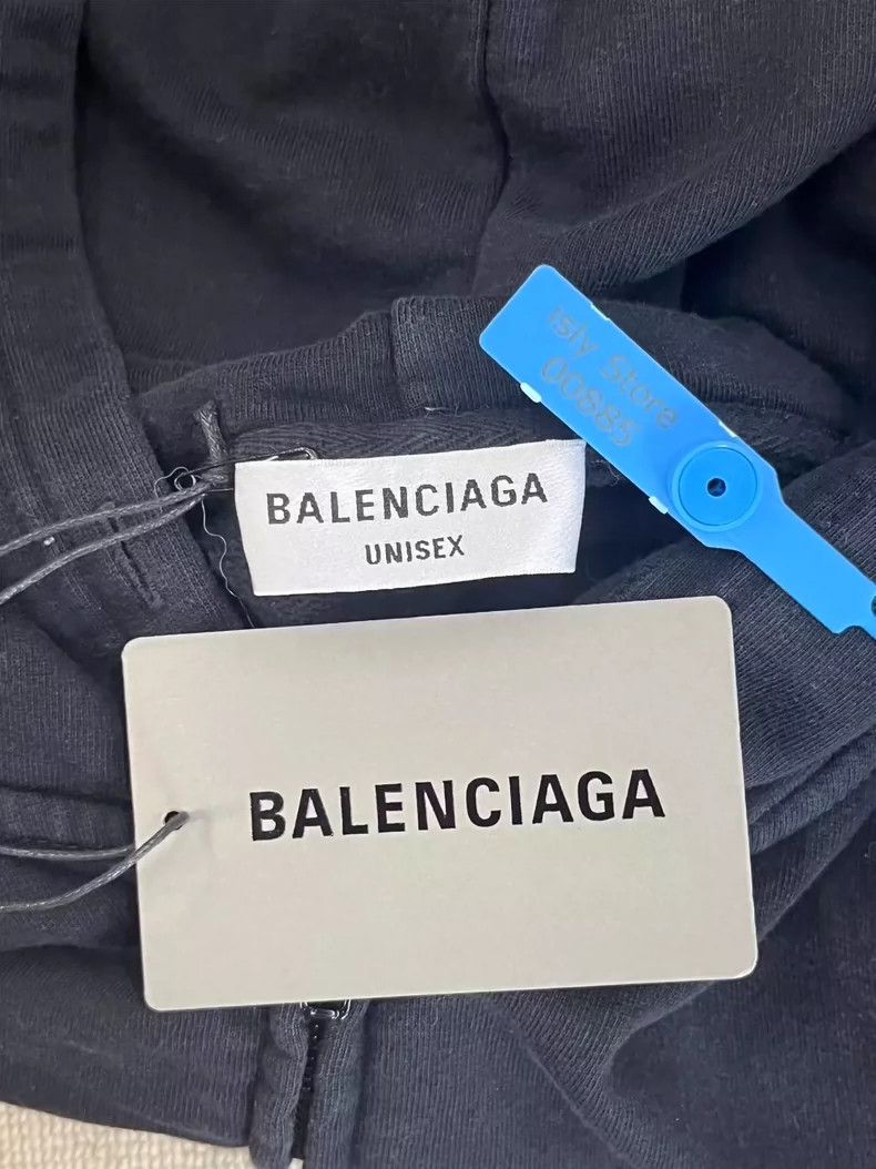 Balenciaga Balenciaga Logo printed zip-up hooded long sleeves Size L / US 10 / IT 46 - 5 Thumbnail