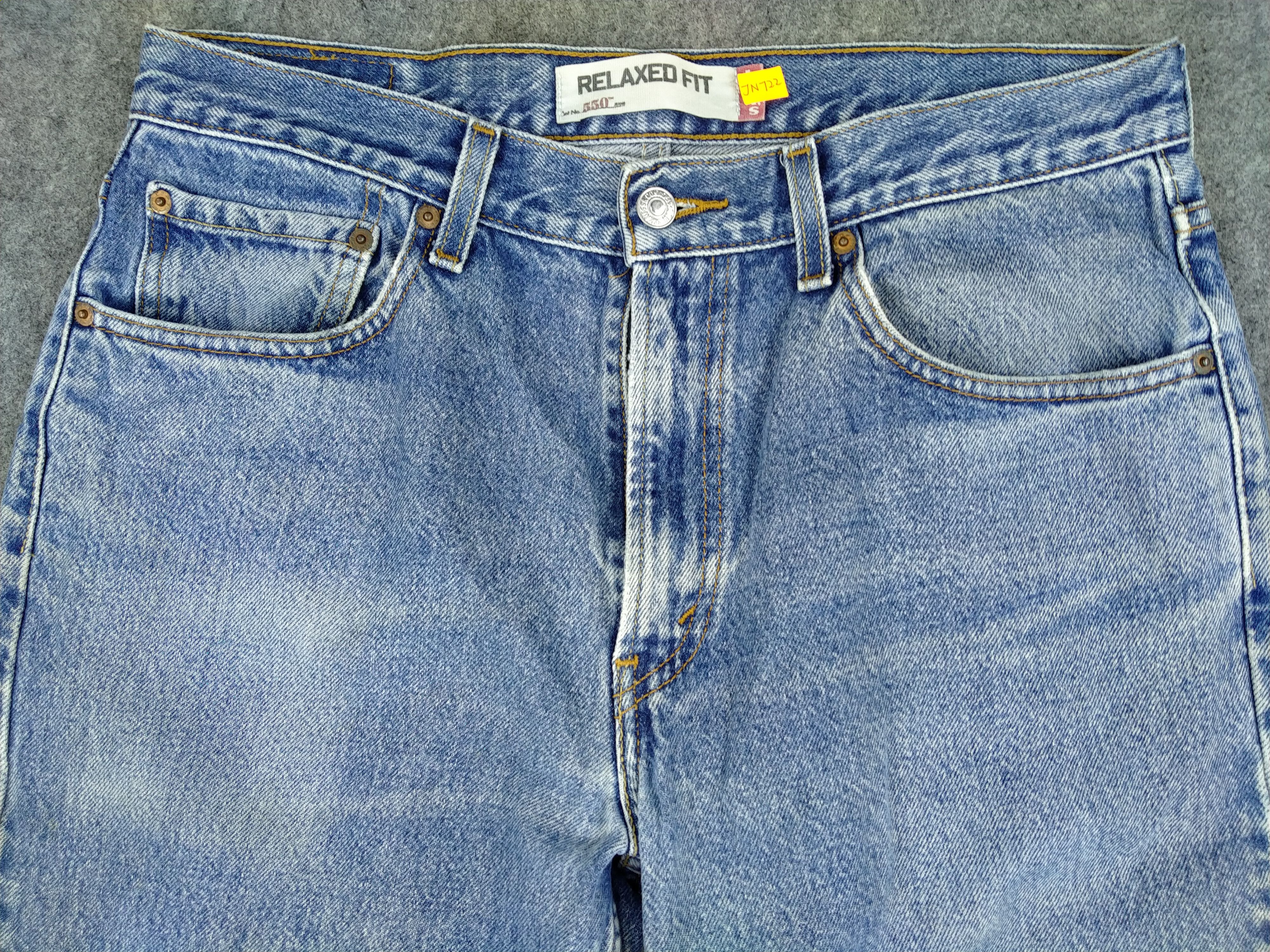 Levi's Faded Blue Vintage Levi's 550 Relaxed Fit Denim 33x29 -JN722 Size US 33 - 3 Thumbnail