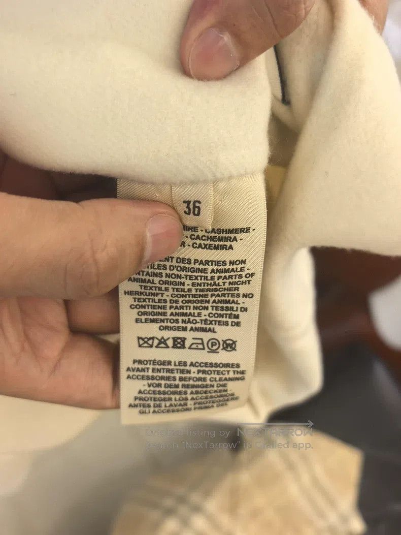 Hermes Hermes 24 Autumn/Winter Cashmere Coat, Medium Length, Whit Size XS / US 0-2 / IT 36-38 - 5 Thumbnail
