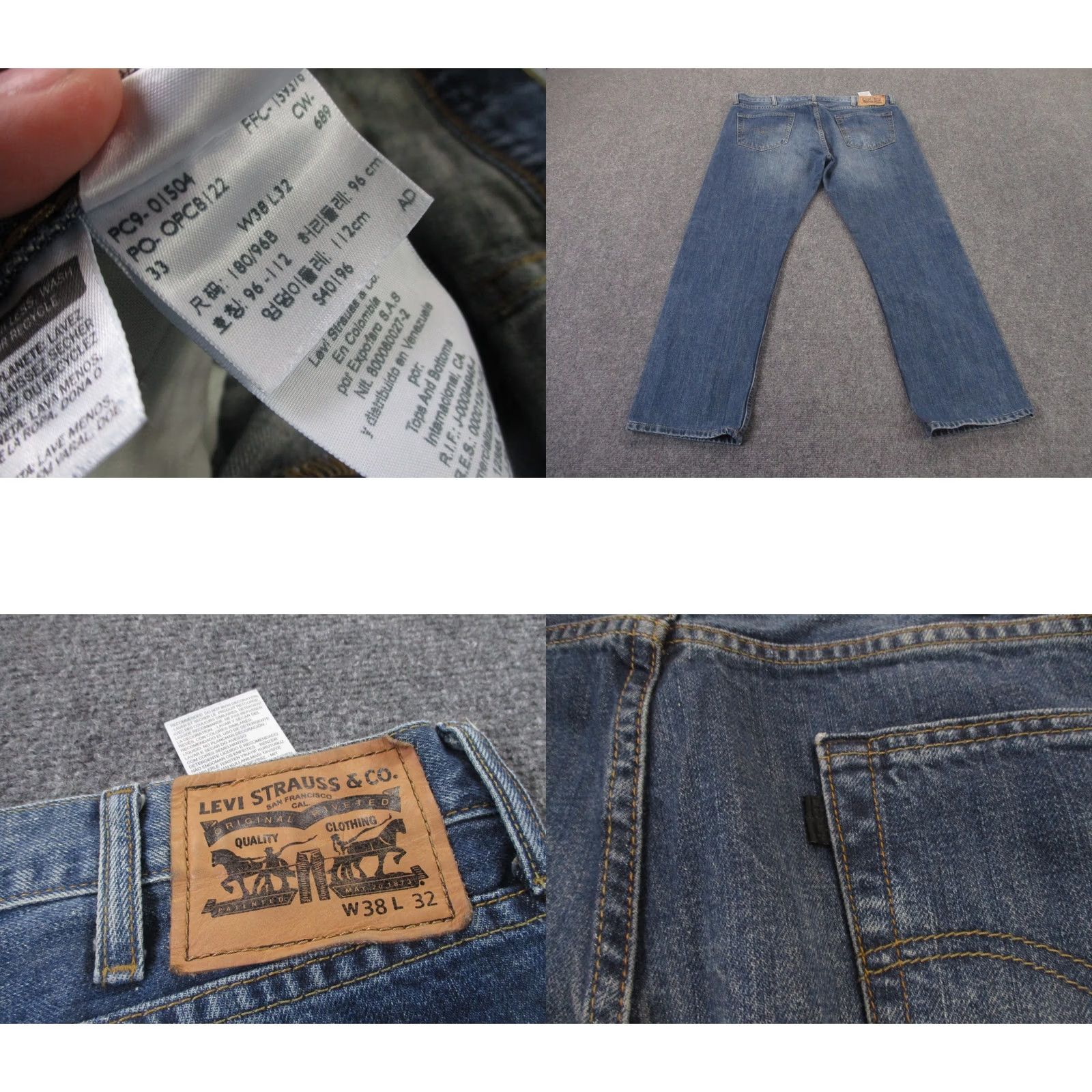 Levi's Levi's Jeans Men 38 Regular Straight Denim Cotton Gray USA Vintage Country Casual Pants Boy? Size US 40 / EU 56 - 8 Thumbnail