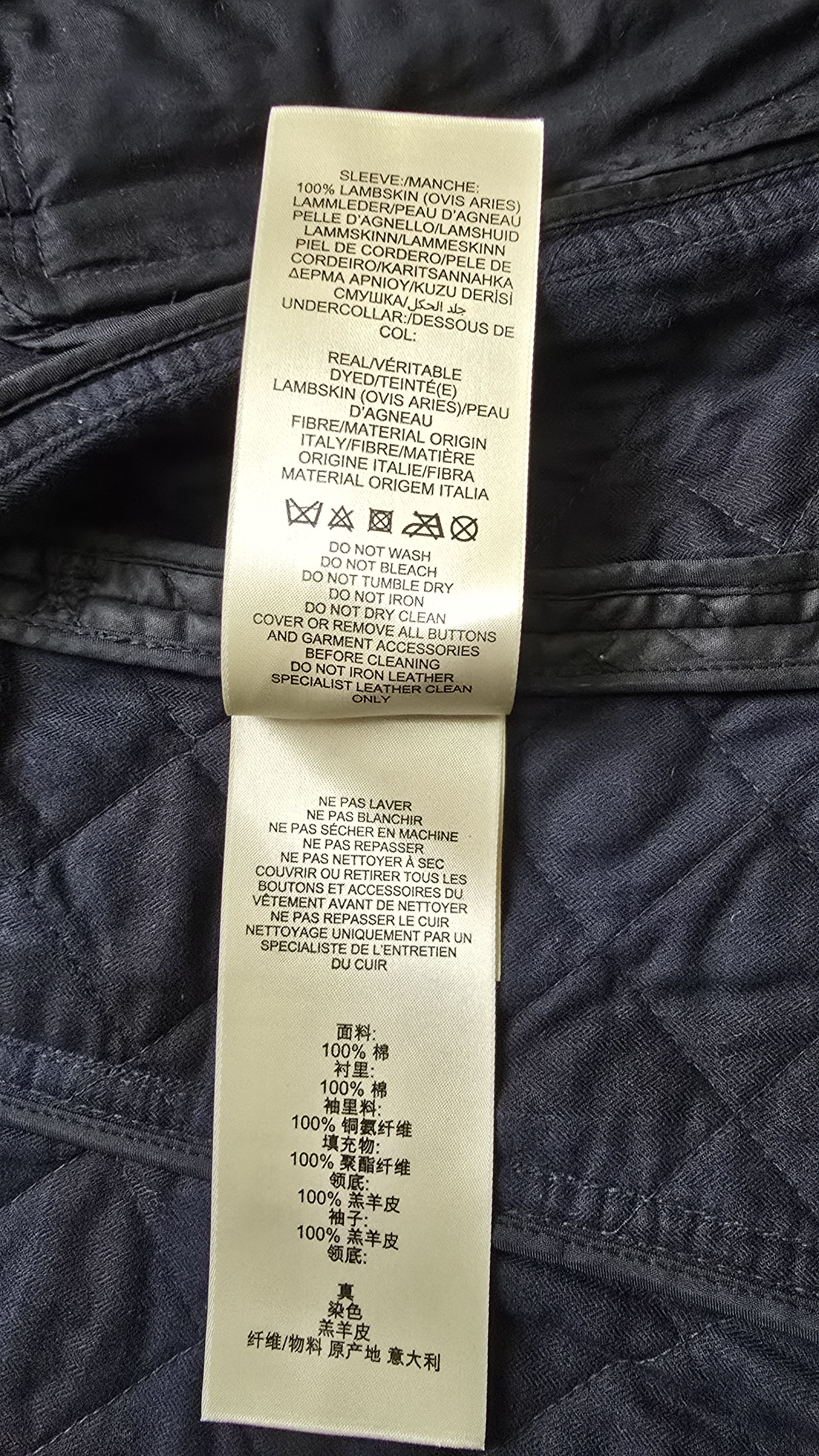 Burberry BURBERRY BRIT Quilted Lamb Leather Sleeve Jacket Size M / US 6-8 / IT 42-44 - 21 Thumbnail