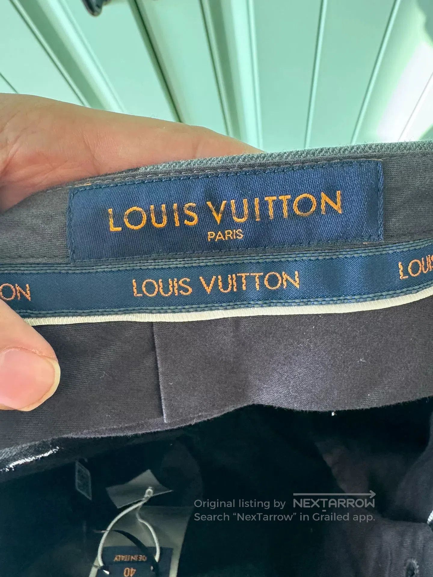 Louis Vuitton LV x NIGO Checkered Wool Trousers. Size US 40 / EU 56 - 3 Thumbnail