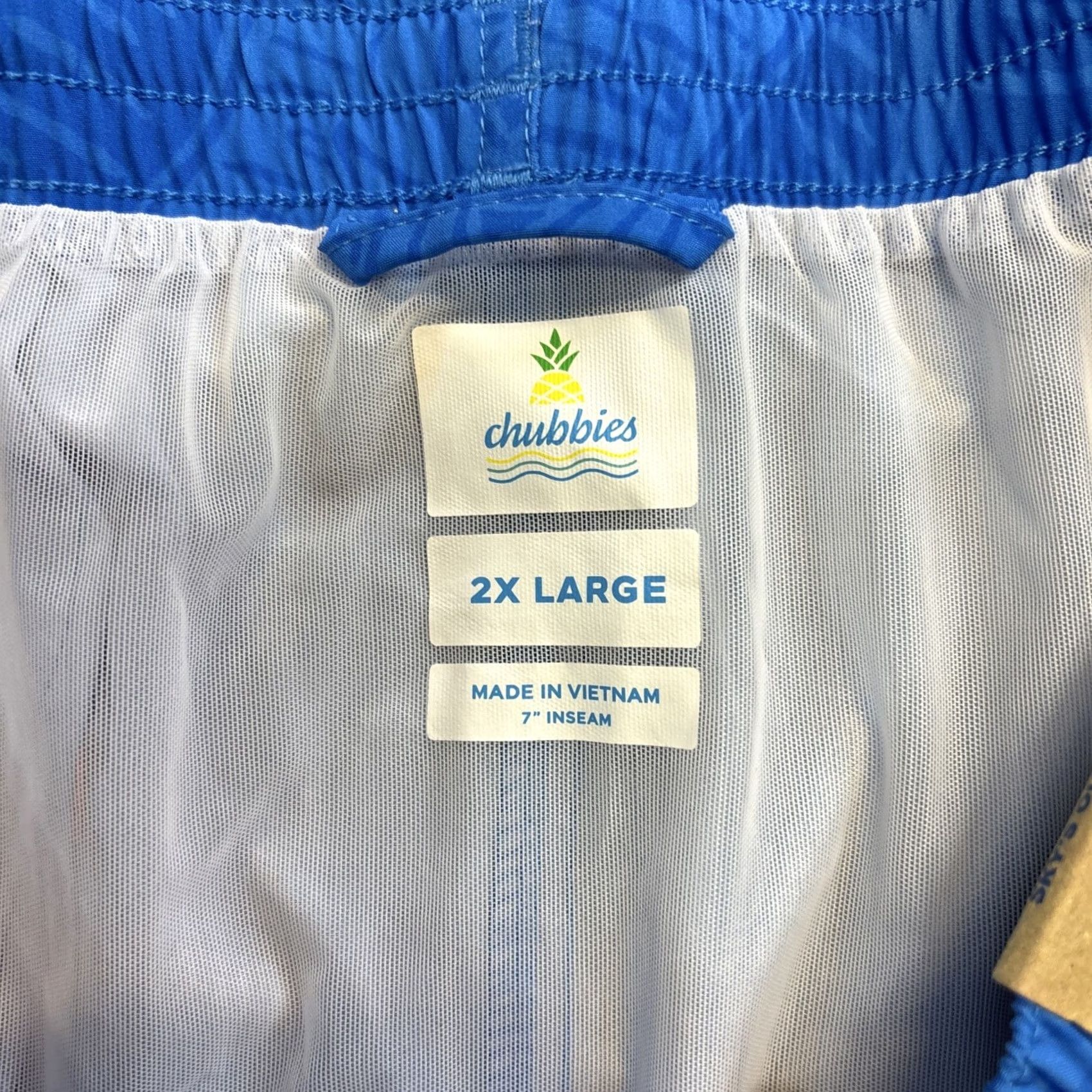 Chubbies CHUBBIES THE SQUARELY CIRCLES 7" LINED CLASSIC SWIM TRUNKS Men's 2XL POCKETS Size US 39 - 3 Thumbnail