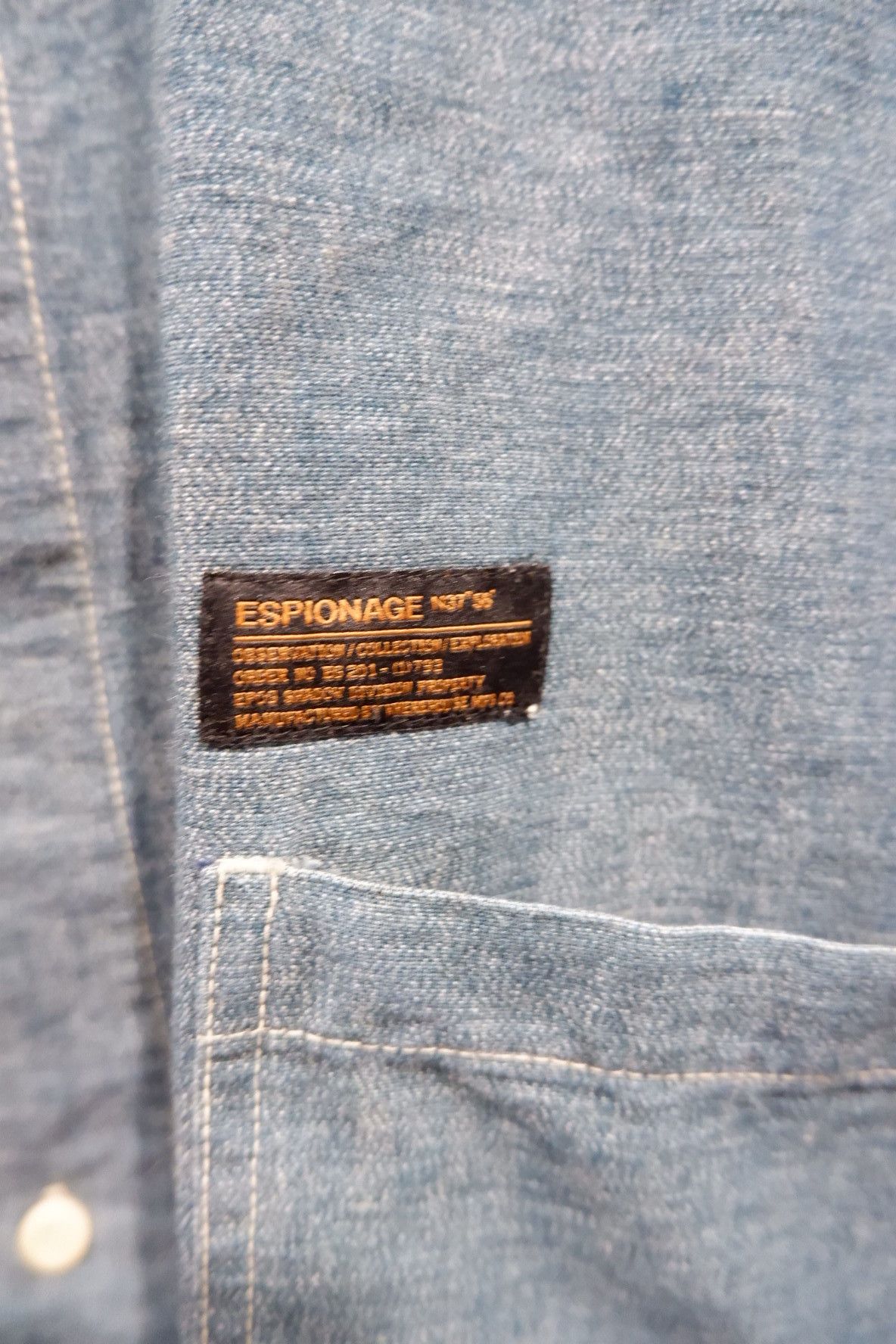FrizmWORKS Espionage Utility Colarless Chambray Shirts Size US M / EU 48-50 / 2 - 5 Thumbnail