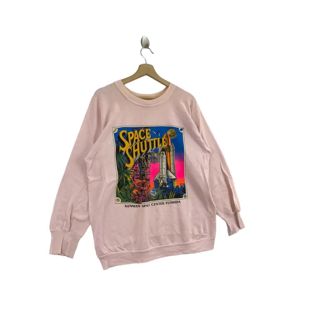 Vintage Vintage 90’ SIGNAL KENNEDY SPACE CENTER Shuttle Sweatshirt Size L / US 10 / IT 46 - 3 Thumbnail