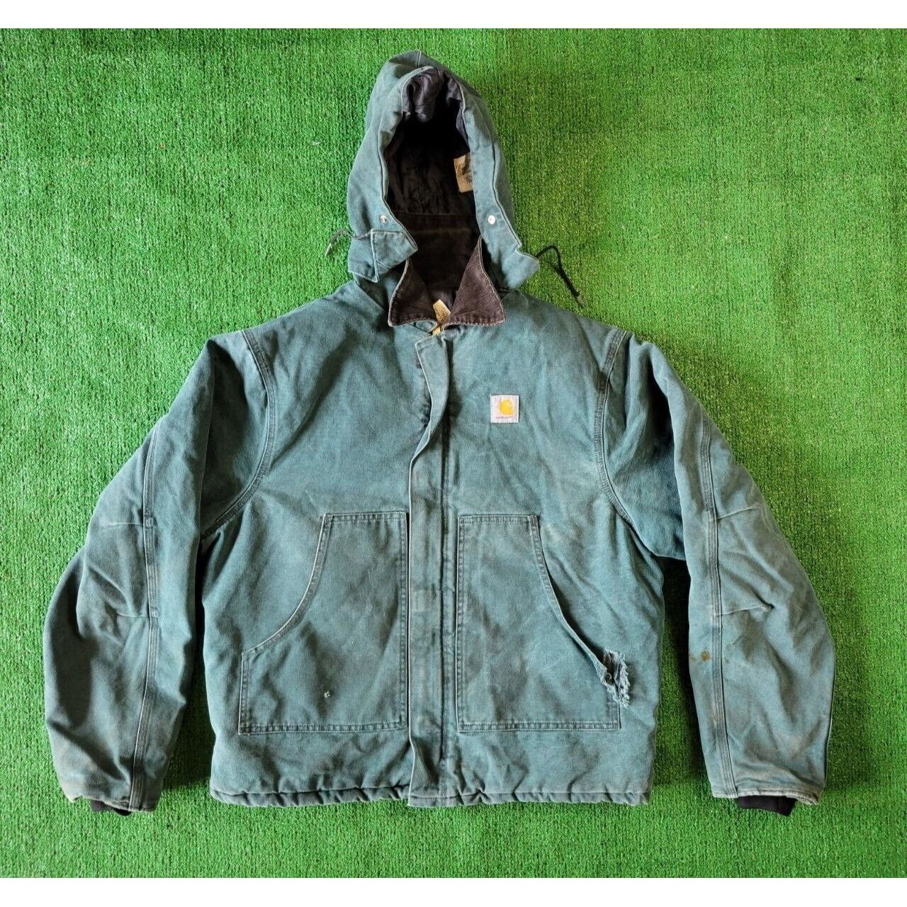 image of VTG 90's Carhartt Hunter Green Arctic Jacket Size XL Usa, Men's