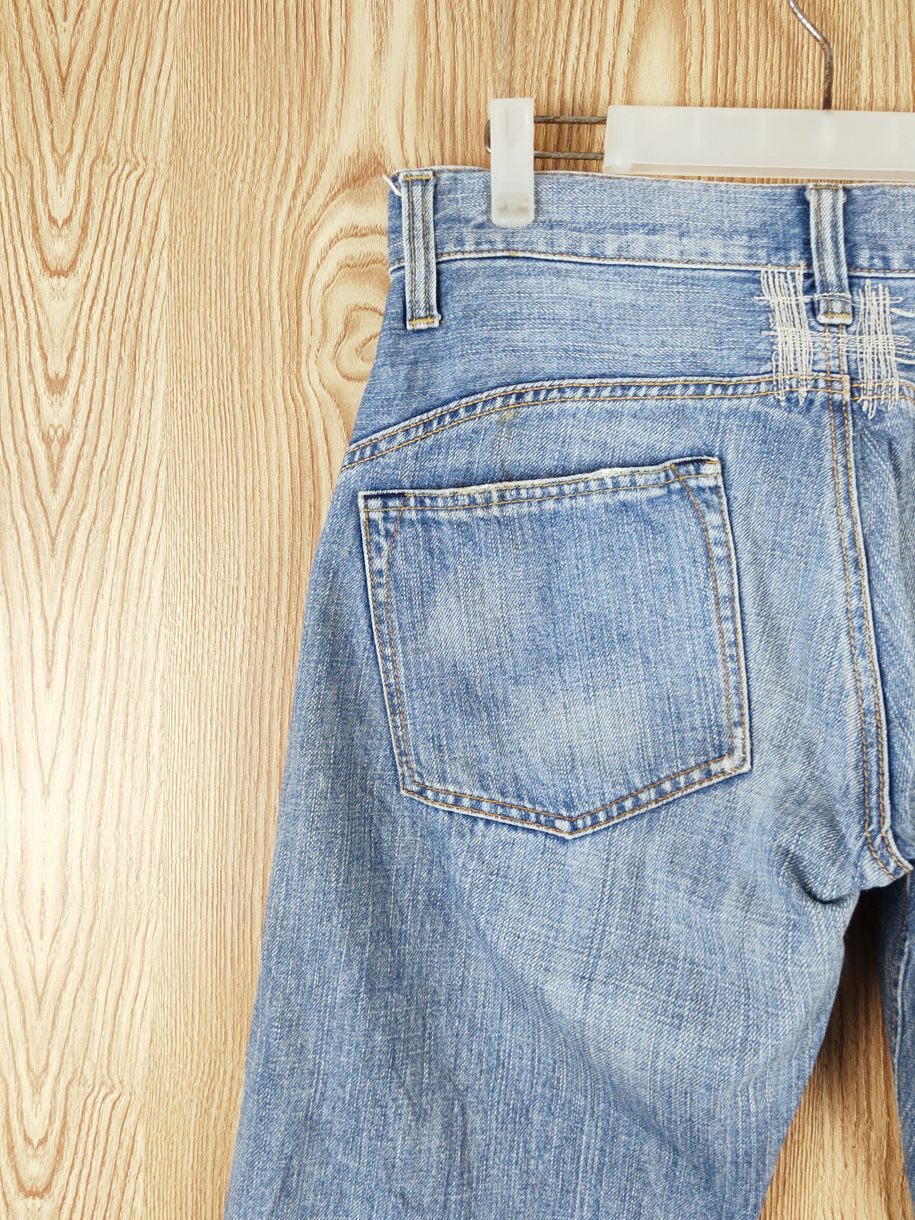 Japanese Brand × Vintage Rush Hour Blue Distressed Ripped Short Jeans Size US 33 - 8 Thumbnail