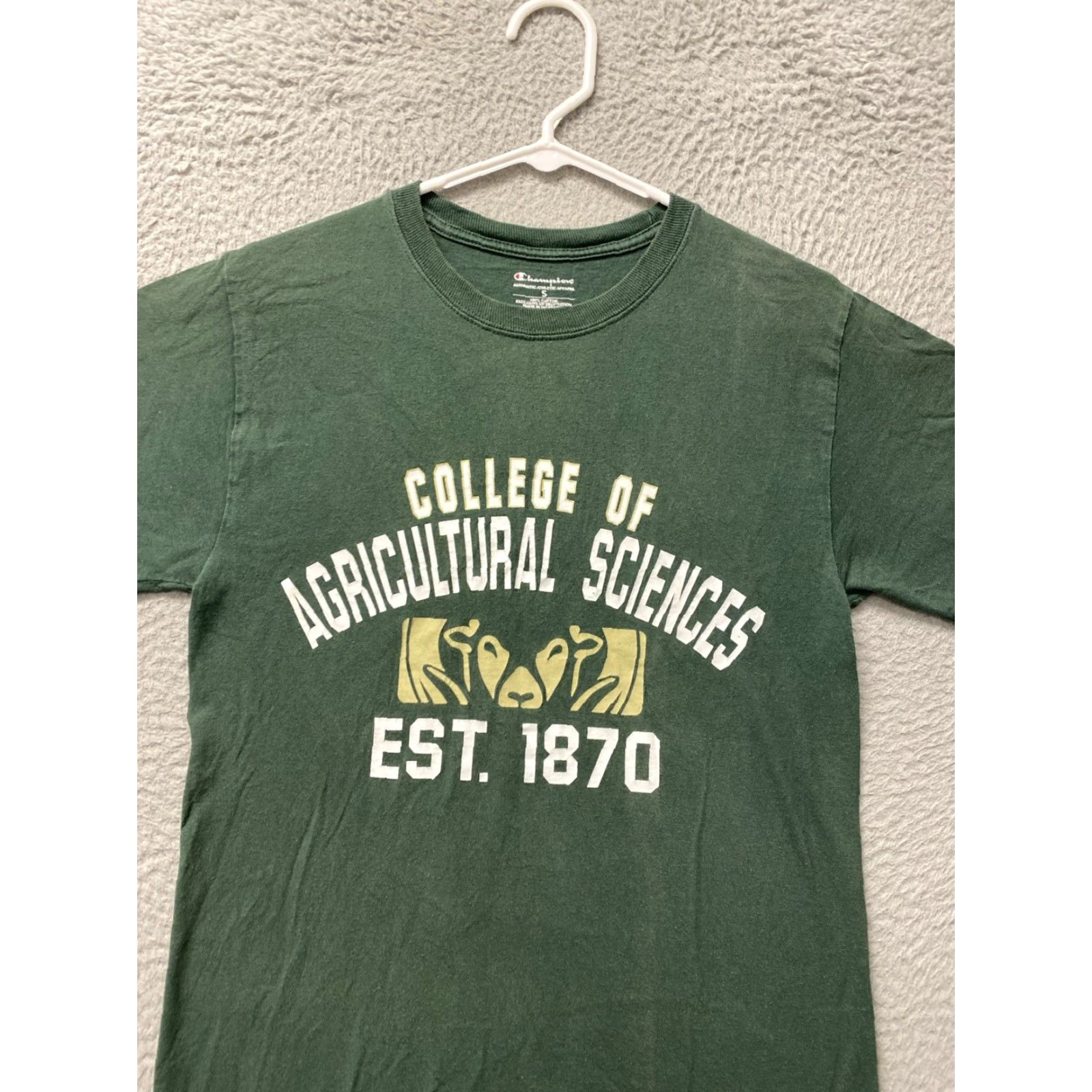 Champion Champion T-Shirt Men's Jersey Crew Neck Short Sleeve Logo 118-1 Small 100% Cotton Graphic Tee Sports Logo Mens Size US S / EU 44-46 / 1 - 2 Thumbnail