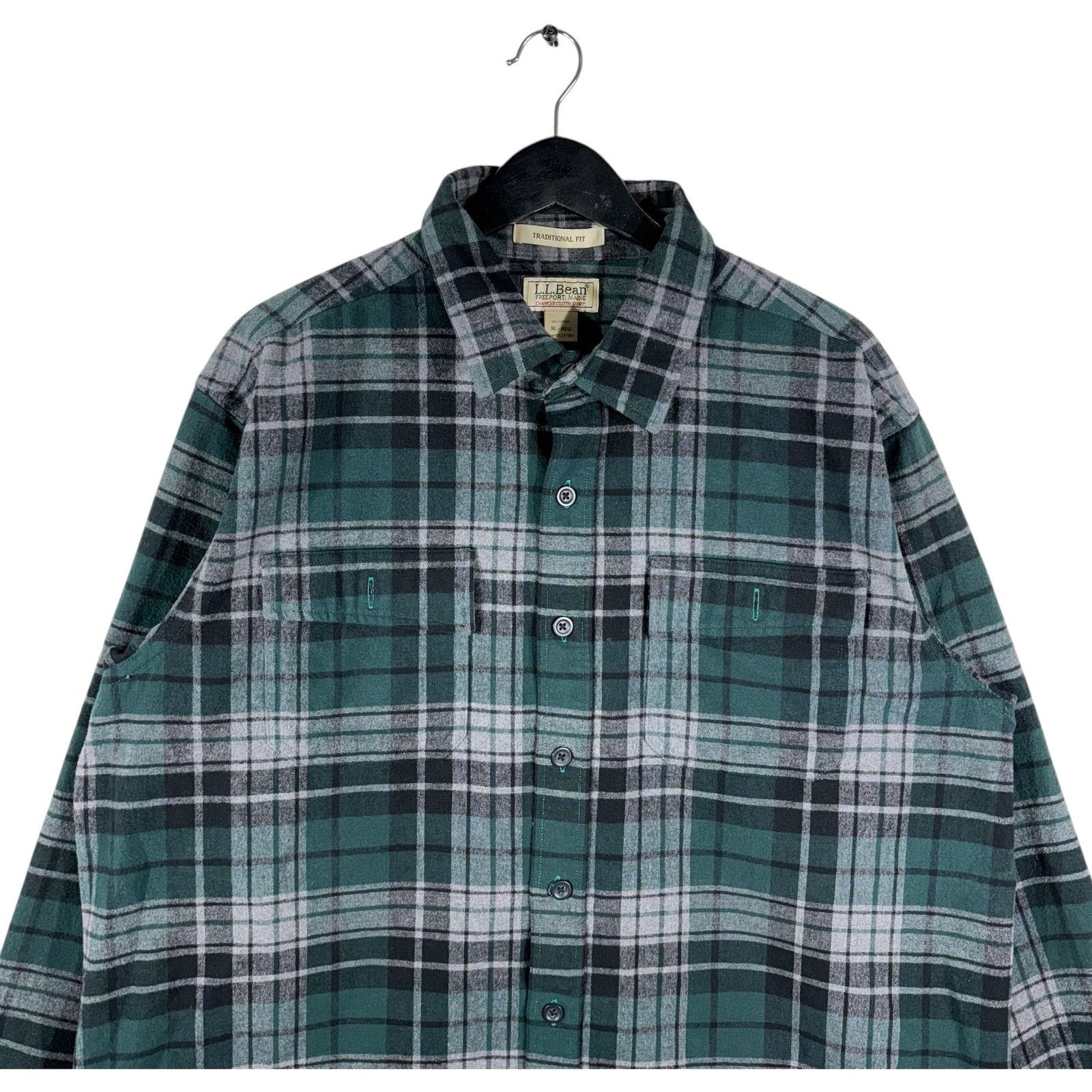 L.L. Bean L.L. Bean Traditional Fit Plaid Chamois Flannel Size US XL / EU 56 / 4 - 2 Thumbnail