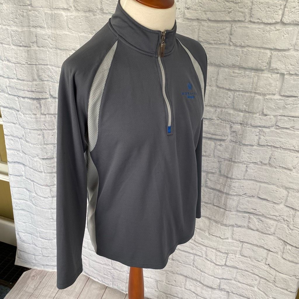 Alo Alo cool fit men XL Longsleeve 1/4 zip mock turtleneck grey Size US XL / EU 56 / 4 - 6 Thumbnail
