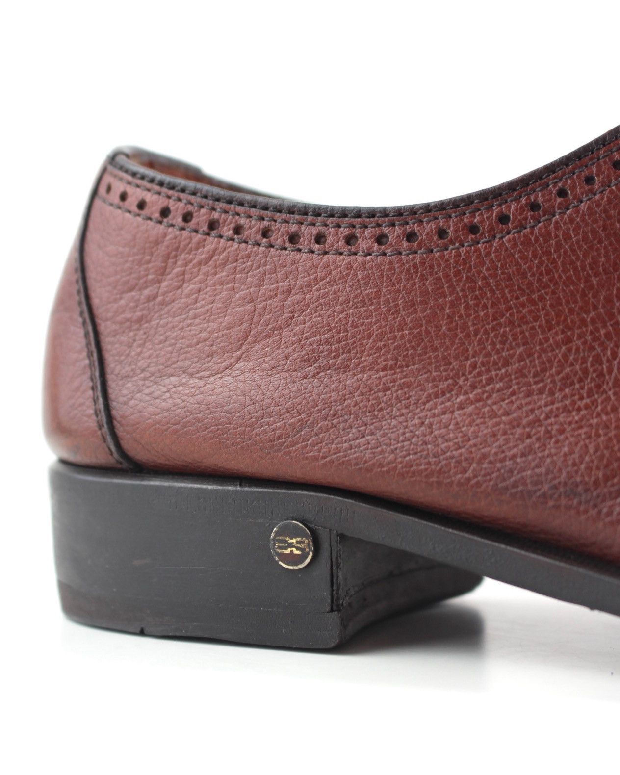 Balenciaga 2000S BALENCIAGA BURGUNDY LEATHER CAP TOE DERBY SHOES Size US 9 / EU 42 - 6 Thumbnail