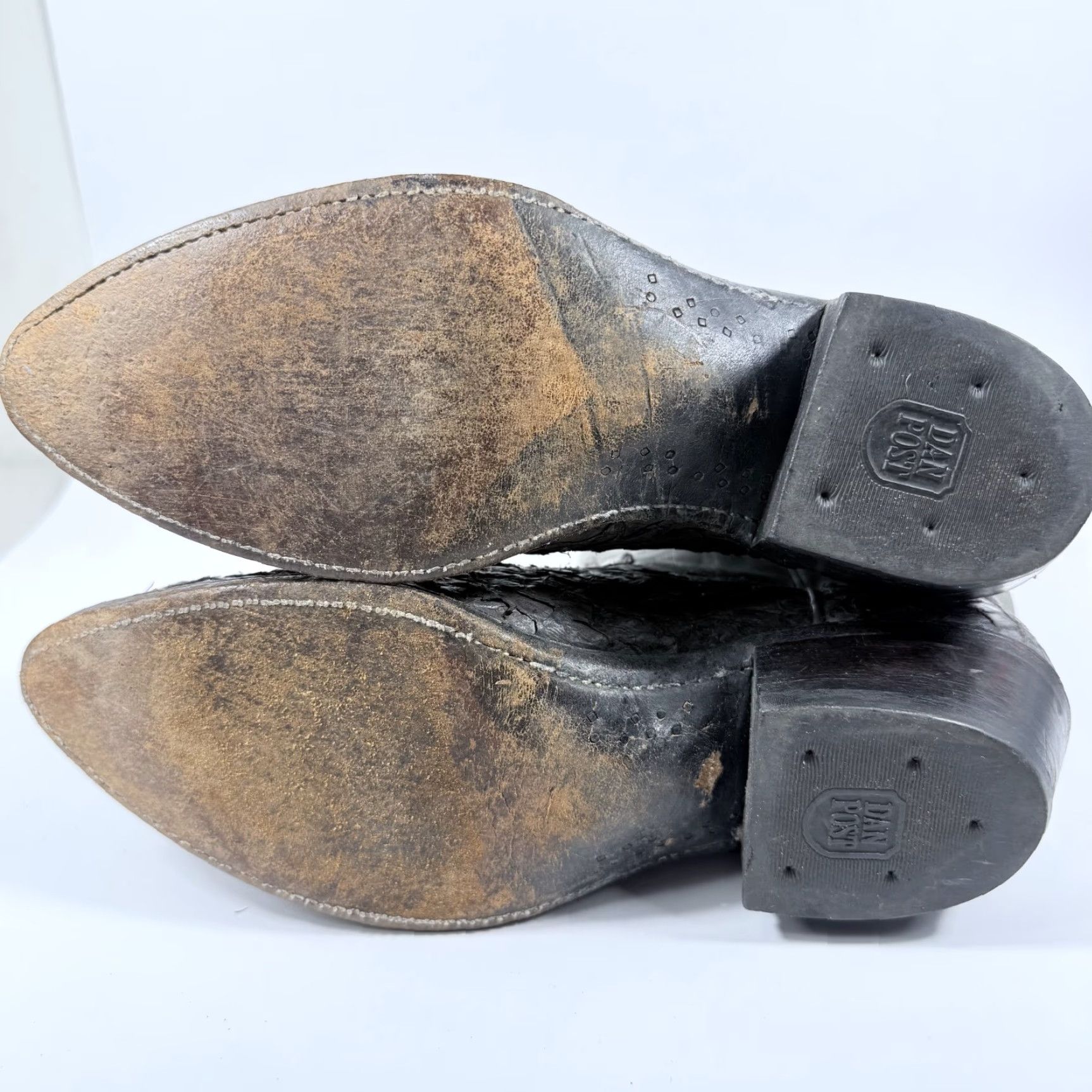 Dan Post Dan Post Dorsal Sea Bass Cowboy Western Boots Men's Gray Leather Pull On Size 8 Size US 8 / EU 41 - 6 Thumbnail