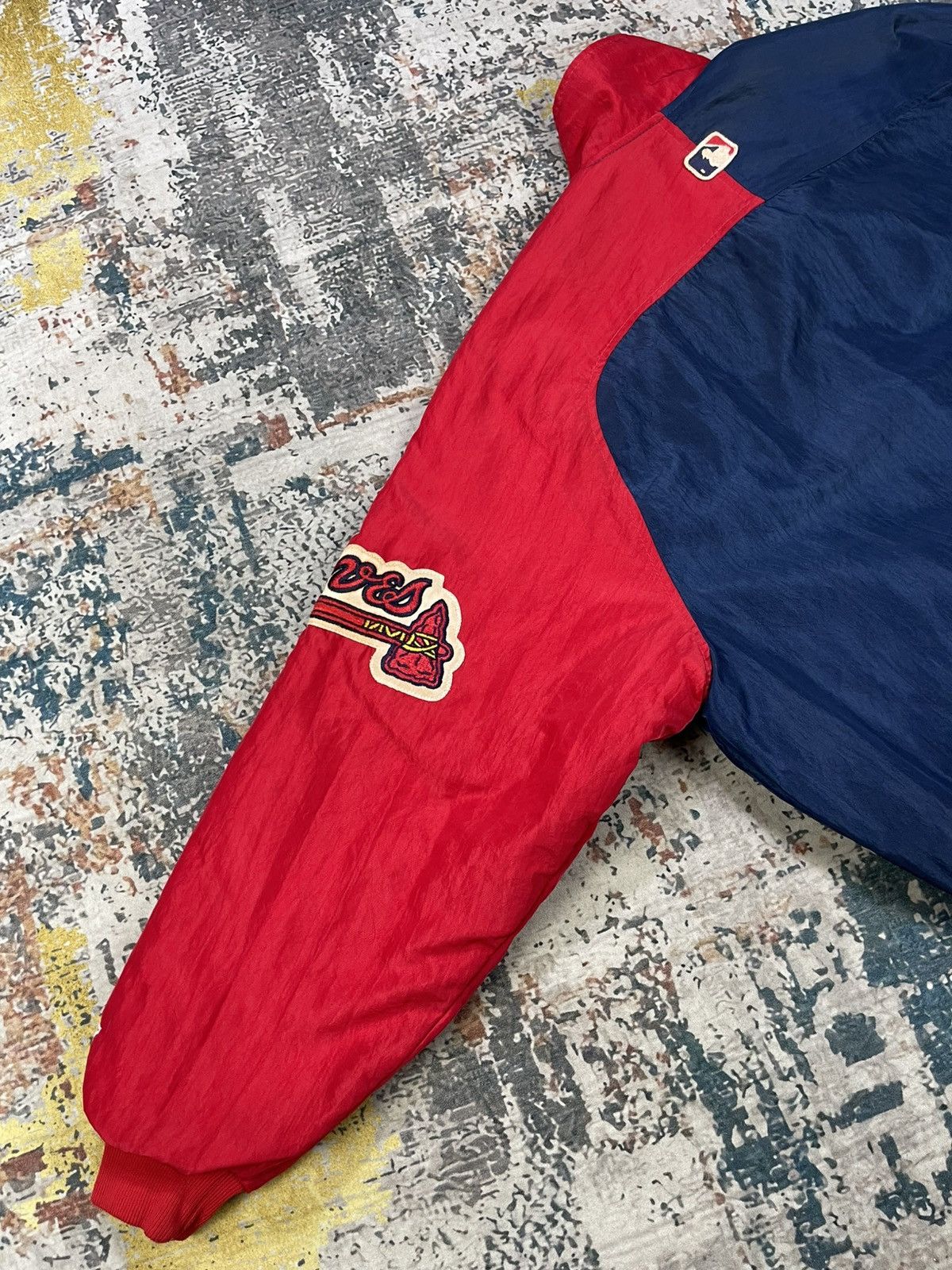 MLB Vtg 90s Atlanta Braves x Starter Diamond Collection Jacket Size US L / EU 52-54 / 3 - 2 Thumbnail