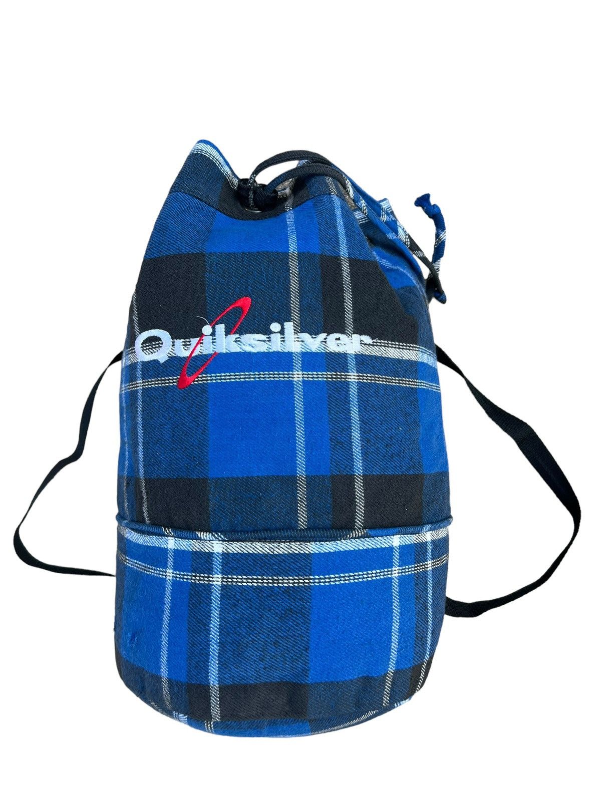 Quiksilver Vintage 80s 90s Quiksilver Tartan Spell Out Backpack Bag Size ONE SIZE - 1 Thumbnail