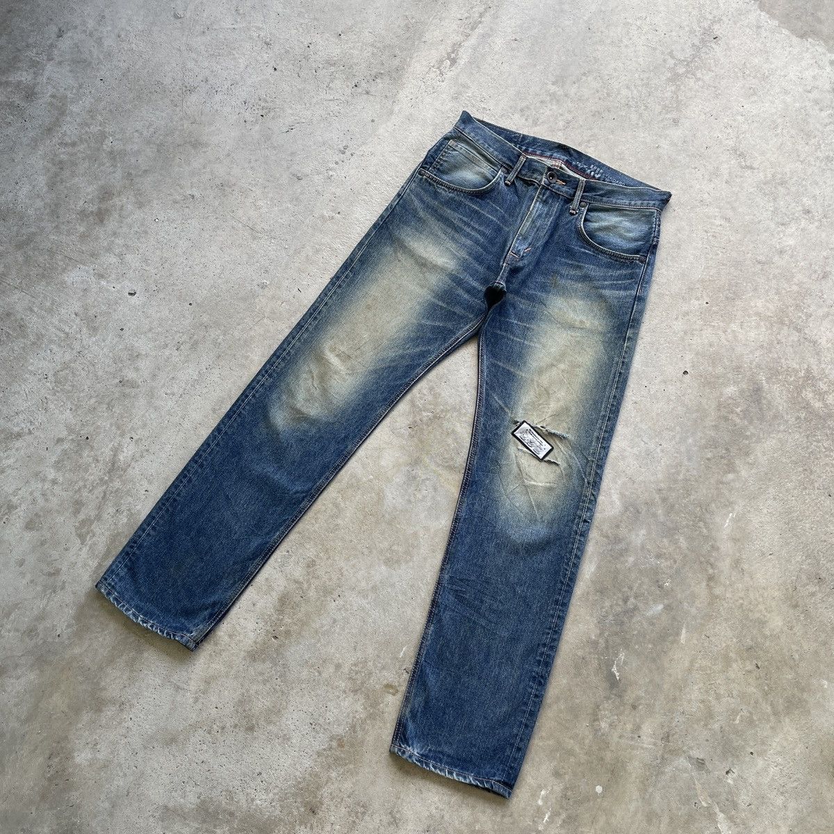 Japanese Brand W34 Vintage Edwin Rusty Jeans Distressed Faded Denim Pants Size US 34 / EU 50 - 2 Thumbnail