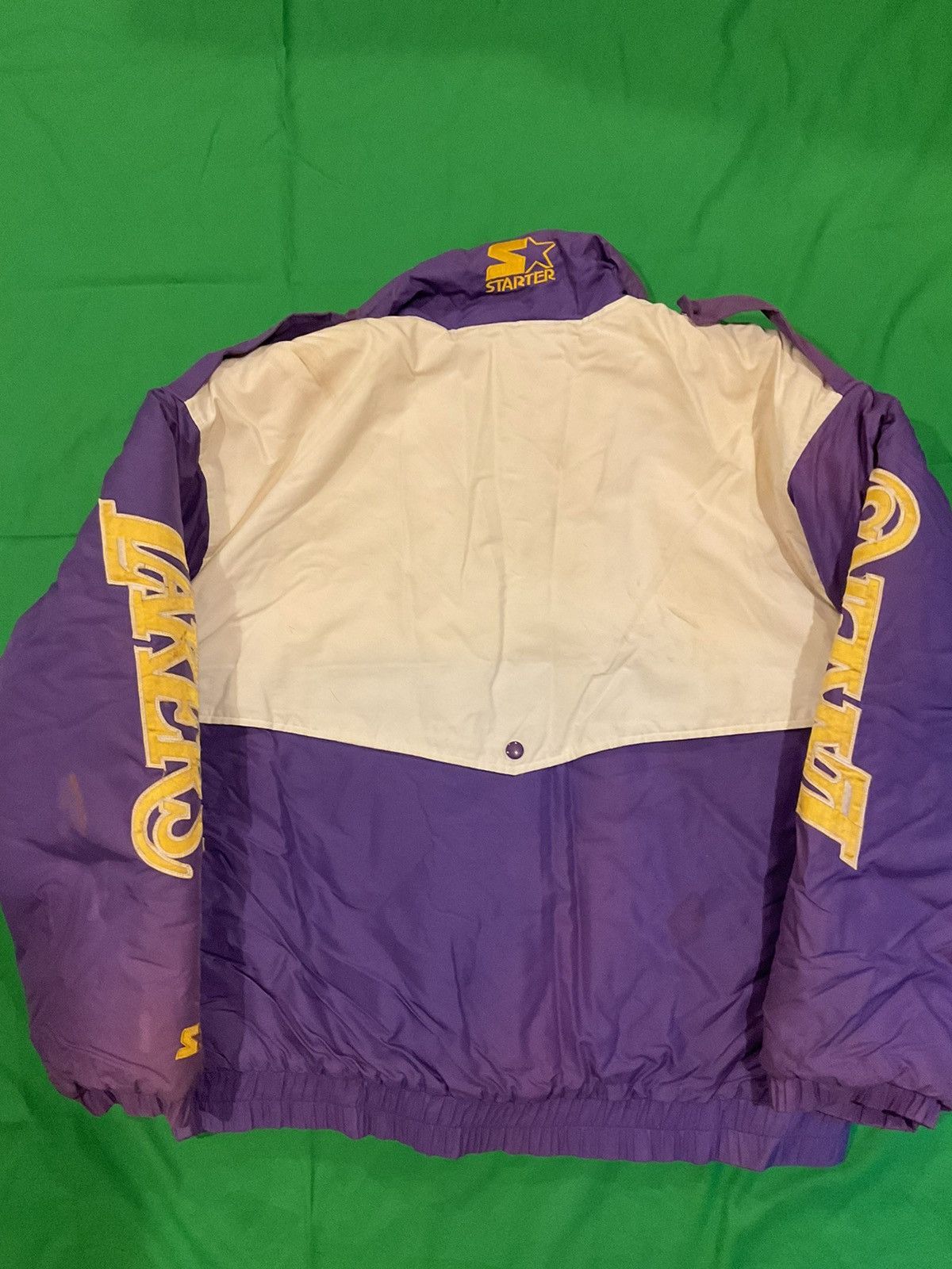 NBA × Vintage Vintage NBA Lakers Starter Jacket Size US XL / EU 56 / 4 - 2 Thumbnail